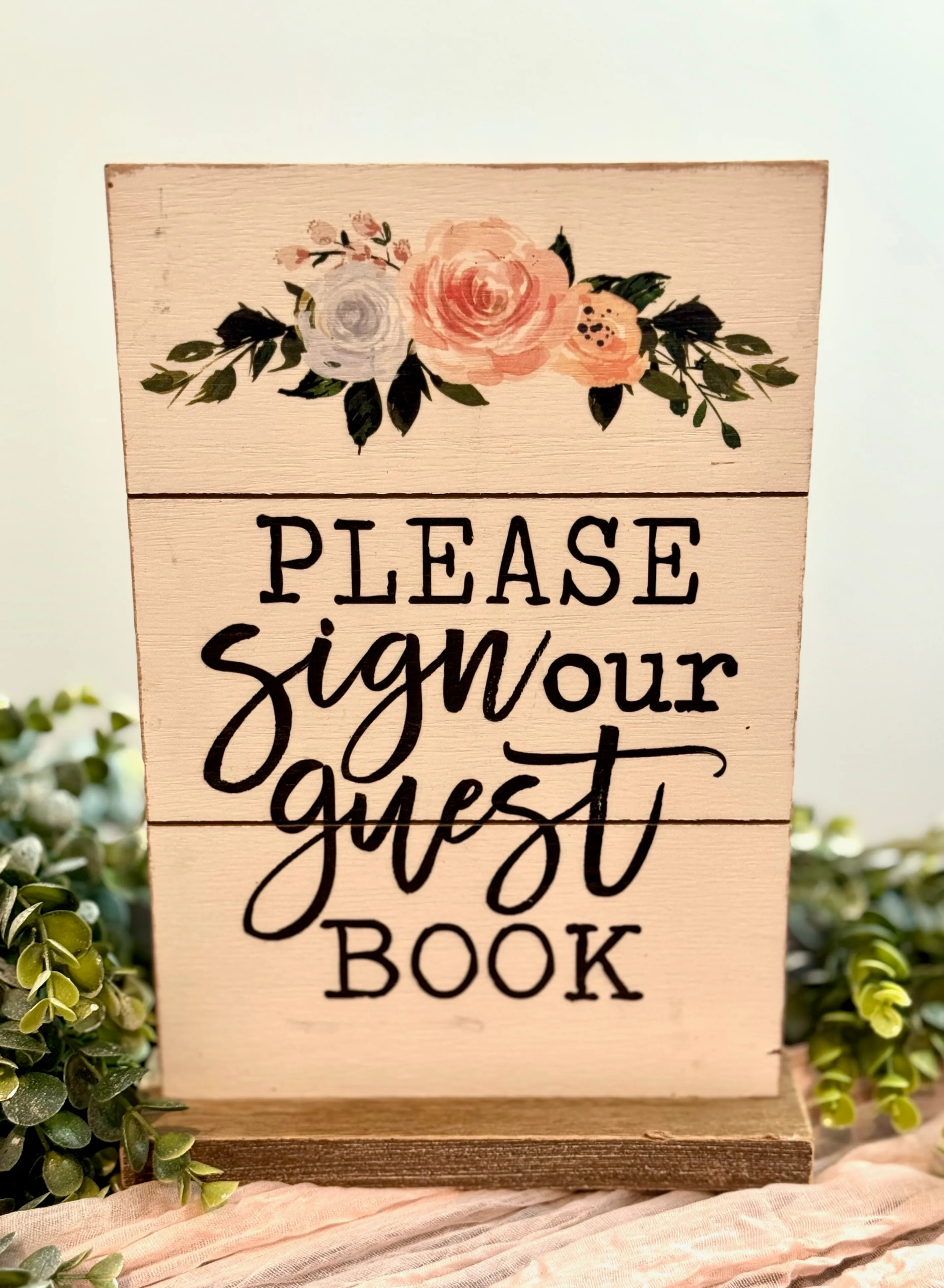 Floral Sign our Guest Book