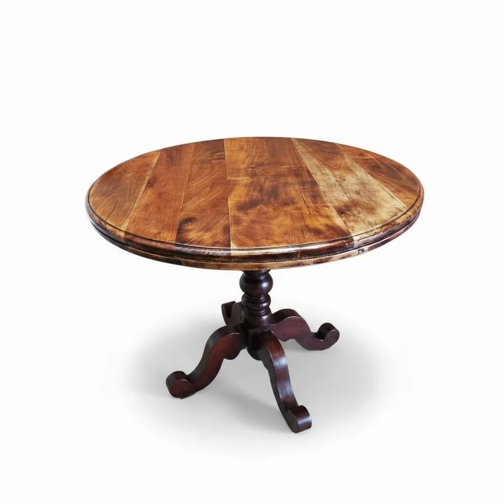 Large Round Antique Table