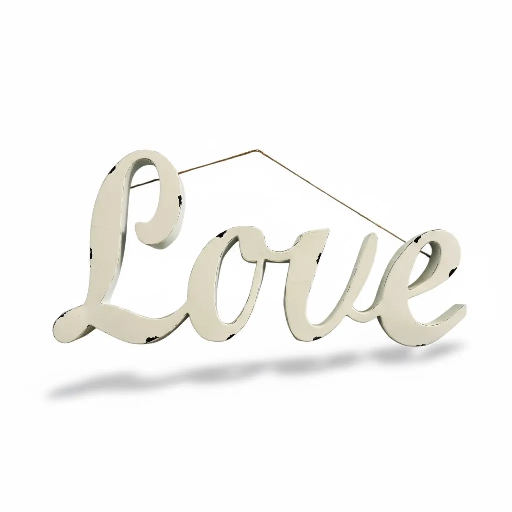 Large Metal "Love" Sign