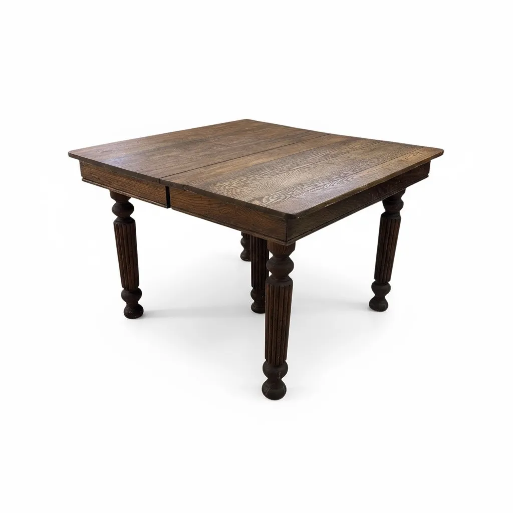 Dark Stained Square Table
