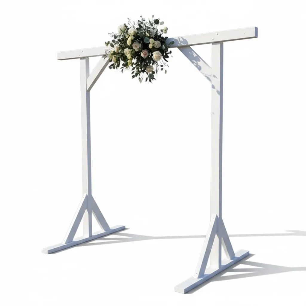 White Wooden Arch