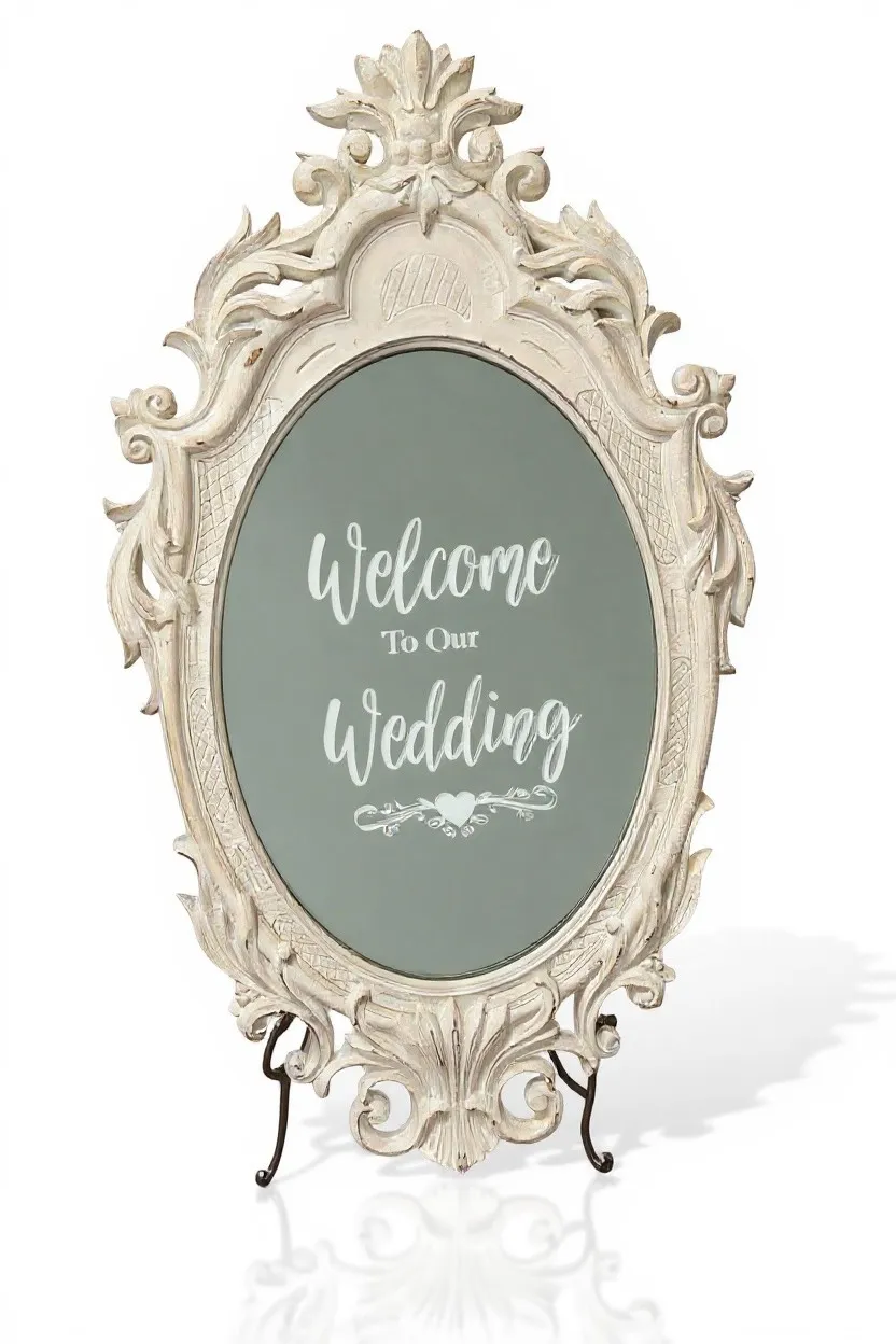 Medium Welcome to Our Wedding Mirror