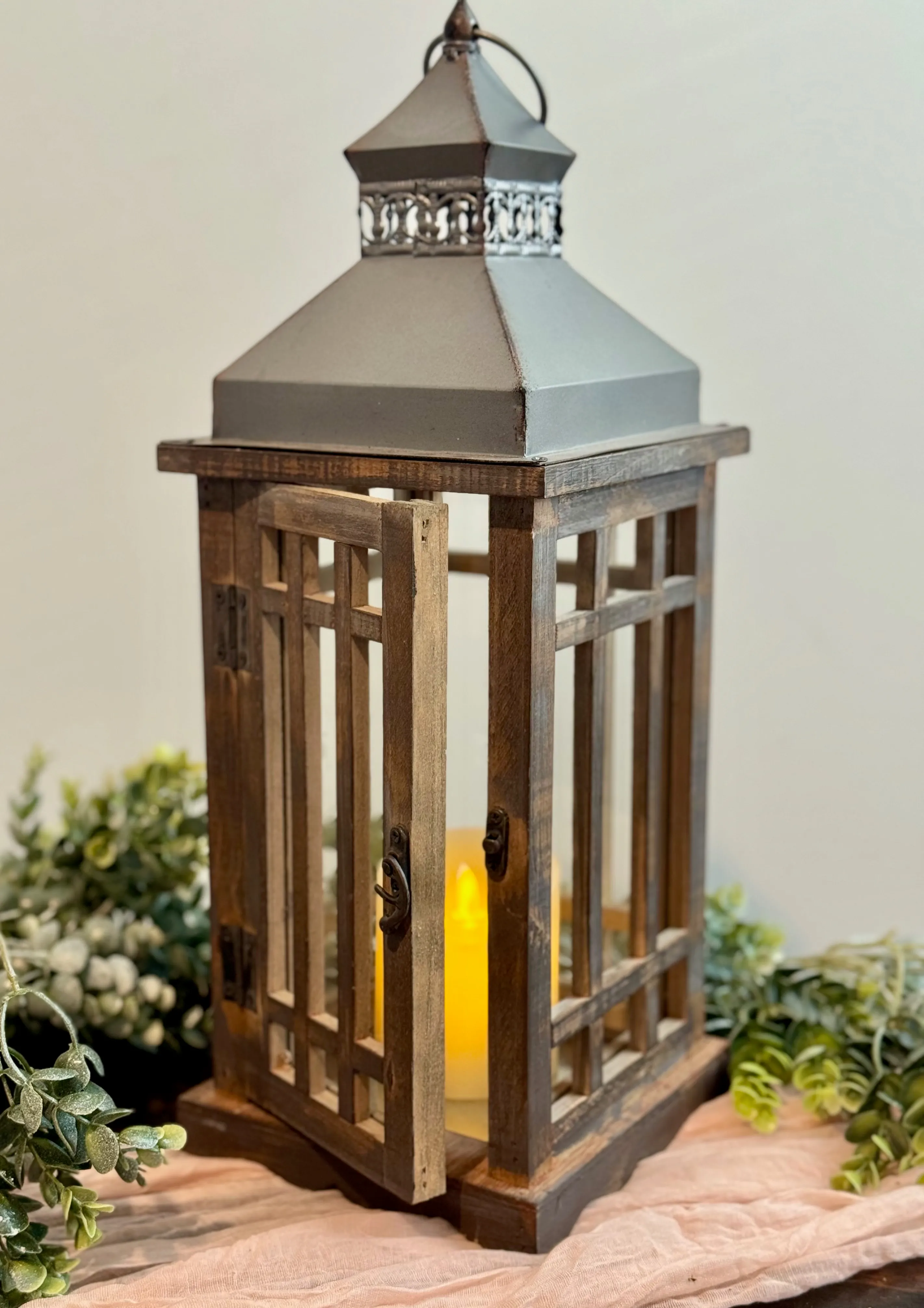 Rustic Wood Lantern