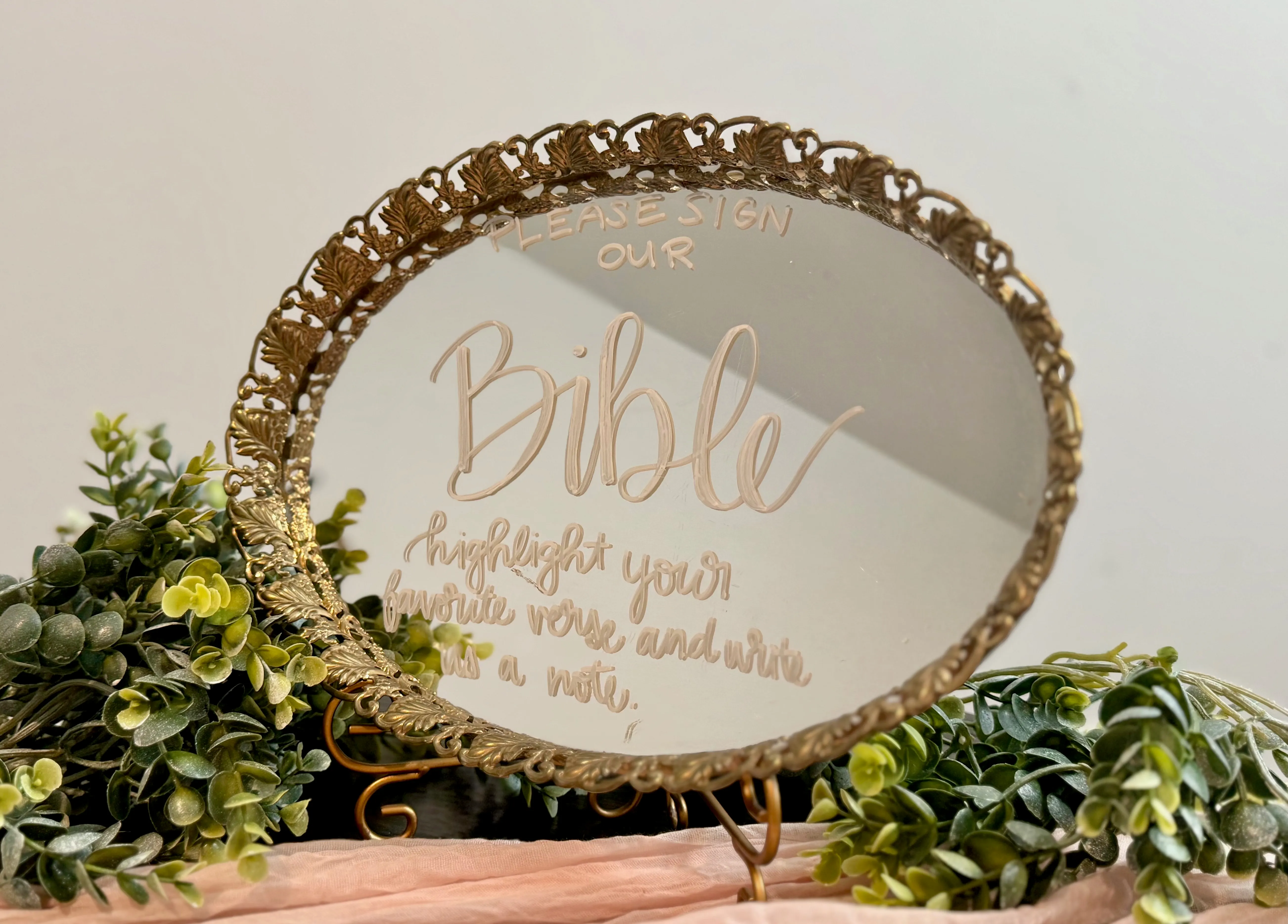 Sign of Bible Mirror