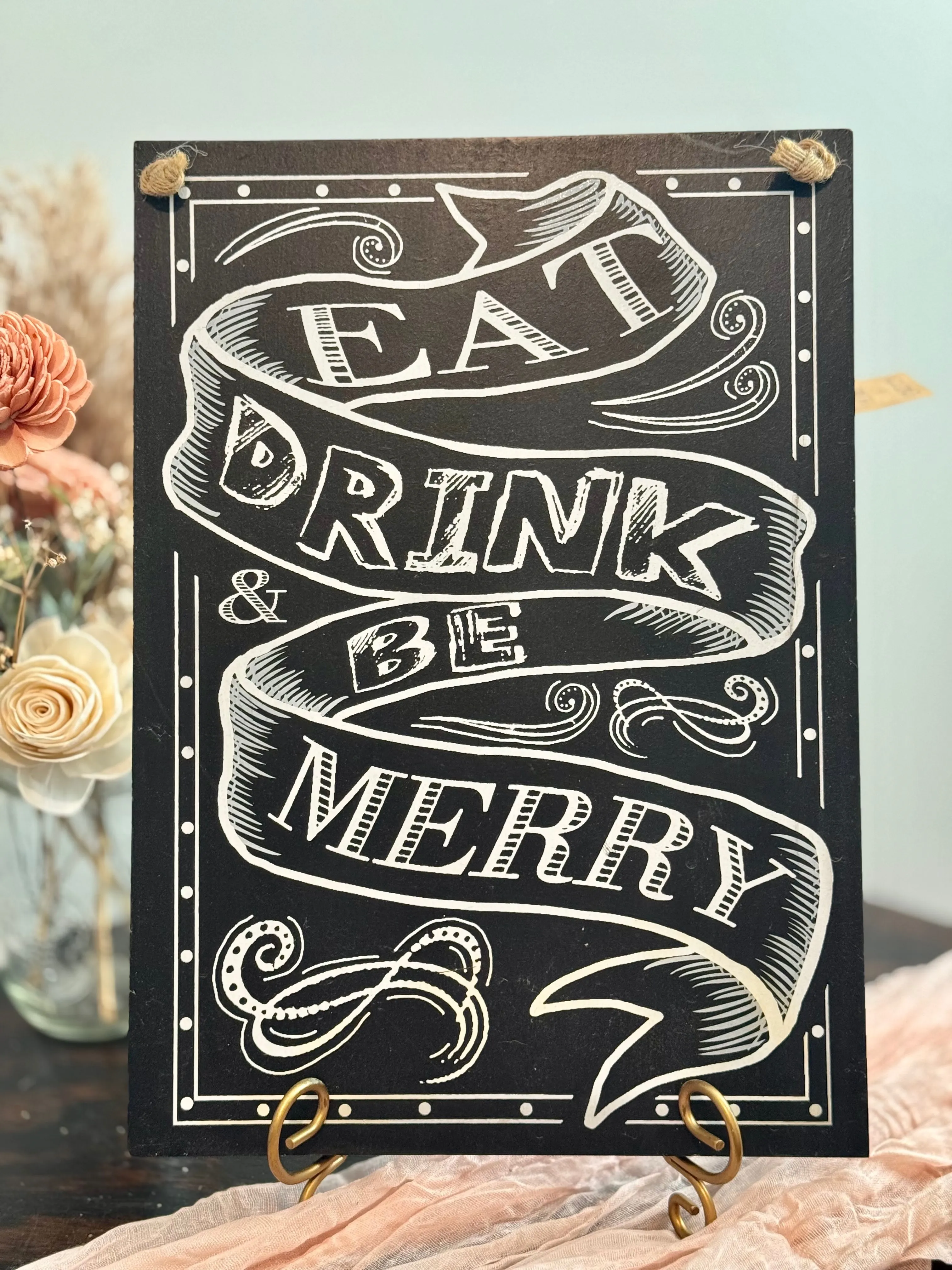 Chalkboard Eat Drink Be Merry