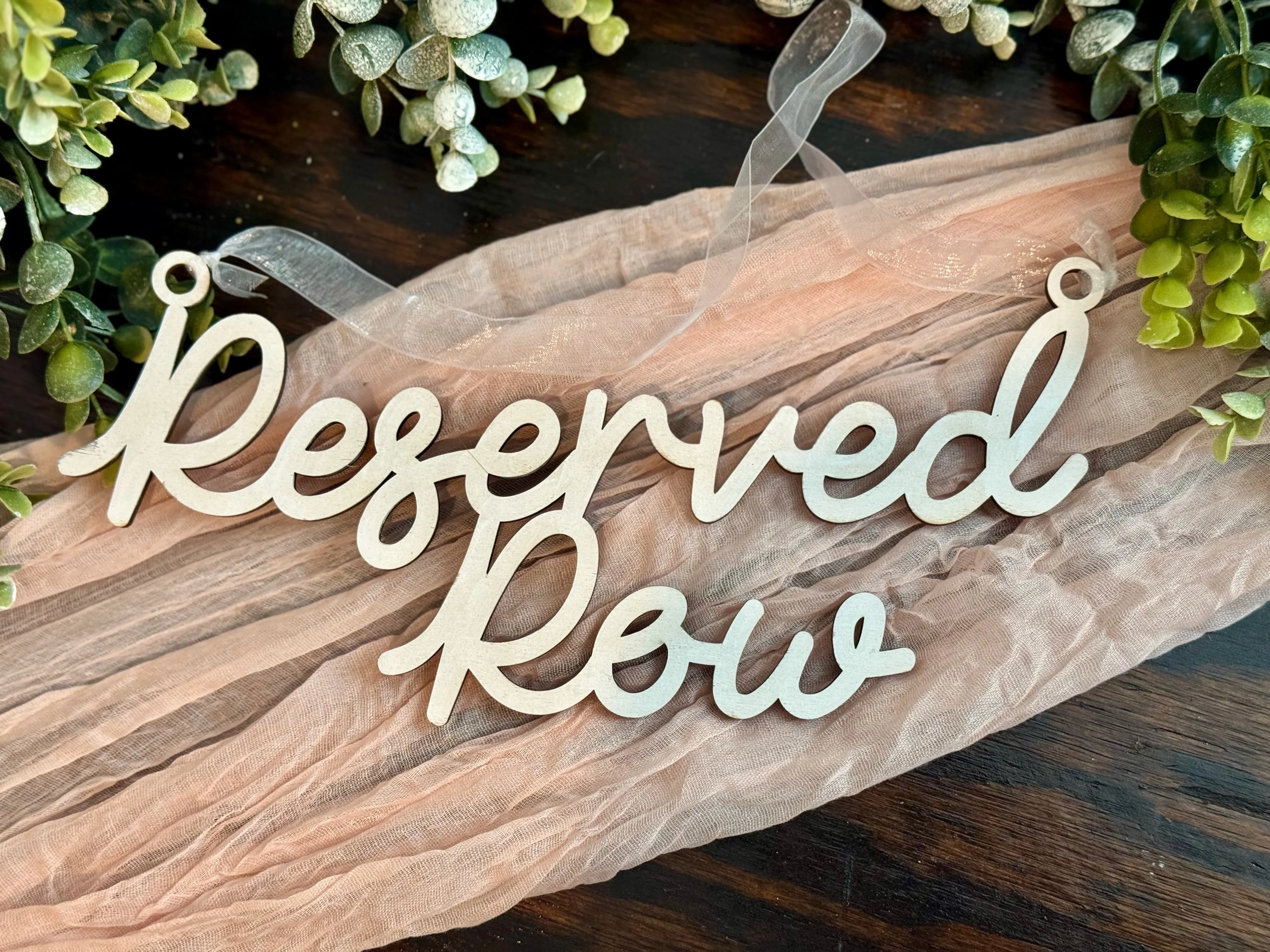 Reserved Row with Ribbon