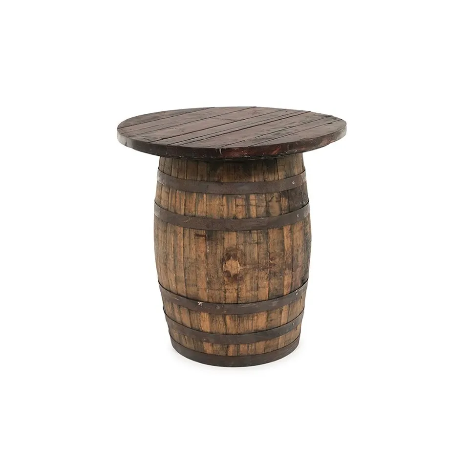 Round Wooden Toppers for Whiskey Barrels