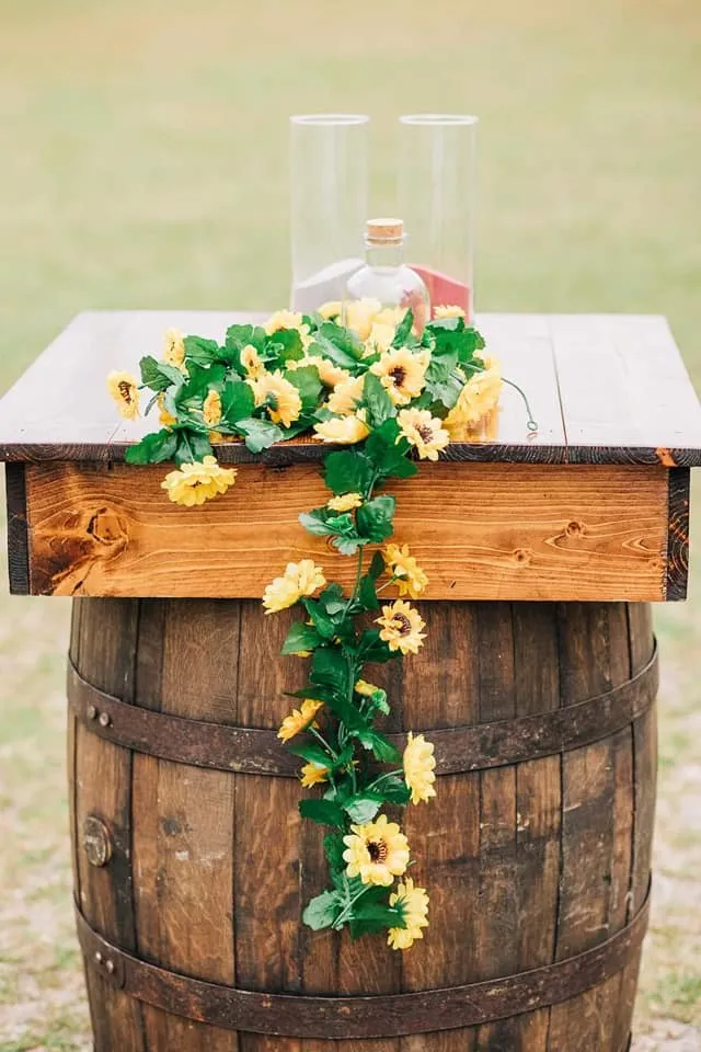 Square Table Top for Barrels