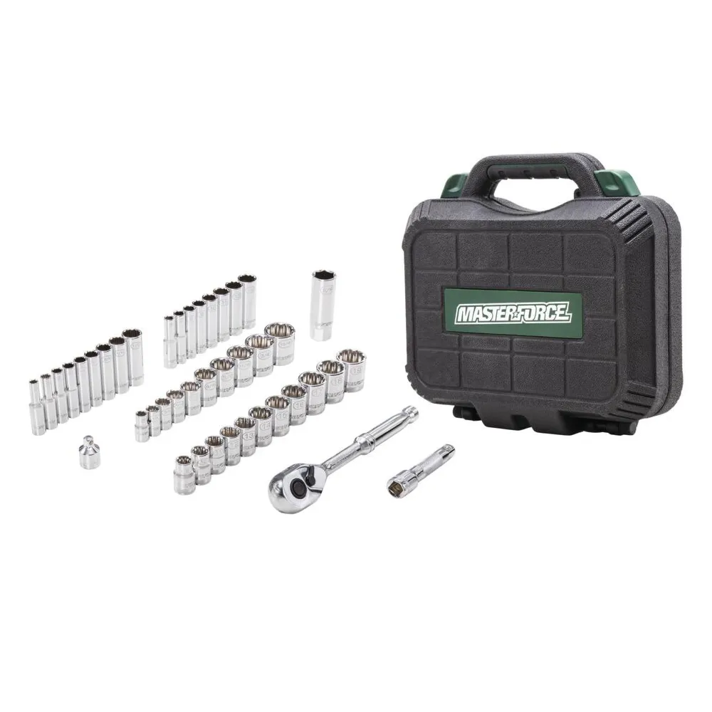 1/4" & 3/8" Drive SAE/Metric Mechanic's Tool Set - 42 Piece