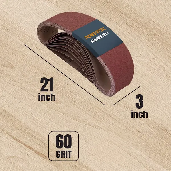 Sanding Belts - 3" x 21" 