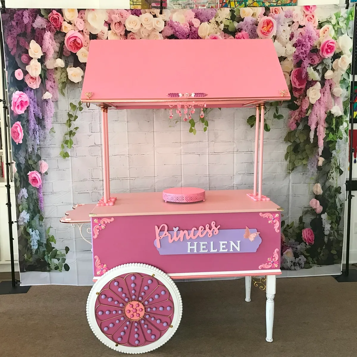 Pink Flowers Backdrop