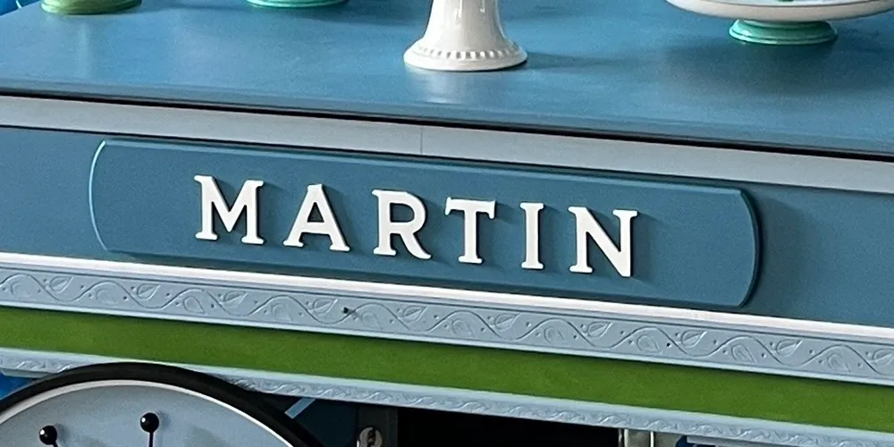 Blue Cart Name Finish