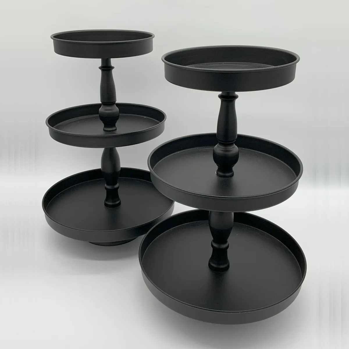 Black 3 Tier Cake Stands