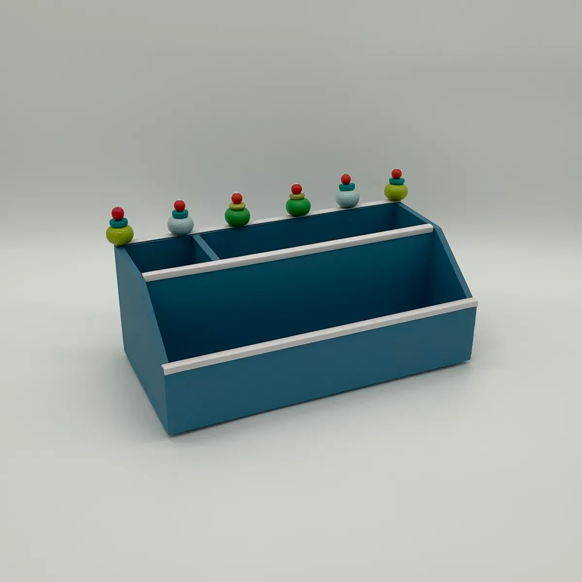 Blue Silverware Caddy