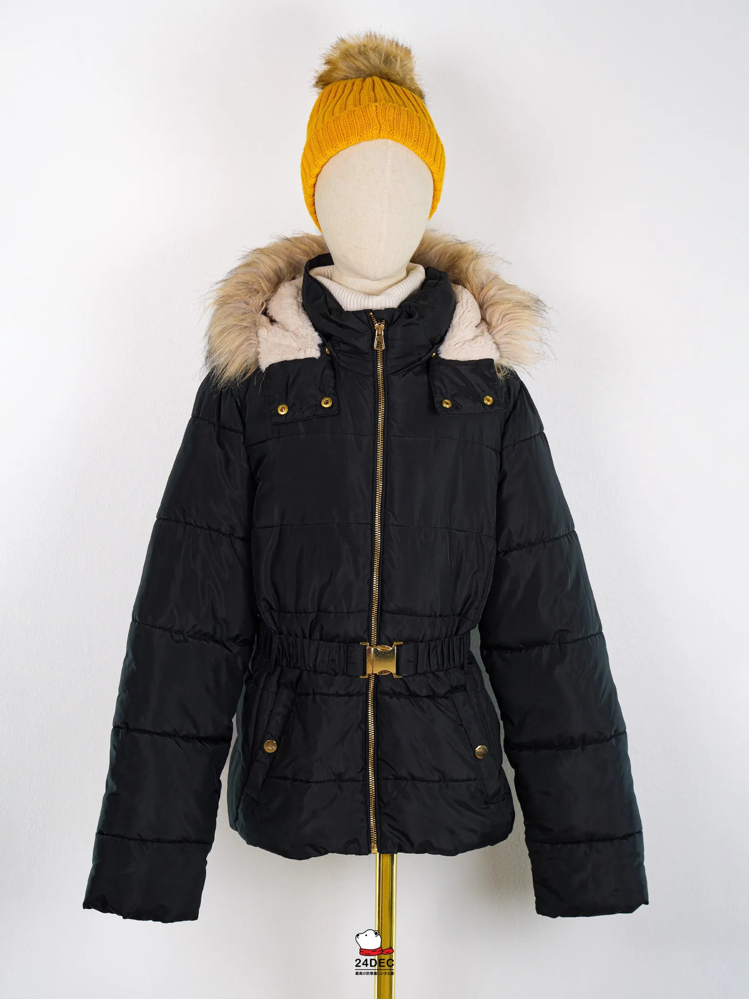 (*หยุดเช่า*) เช่าเสื้อกันหนาว เด็ก รุ่น RABBIT สี ดำ