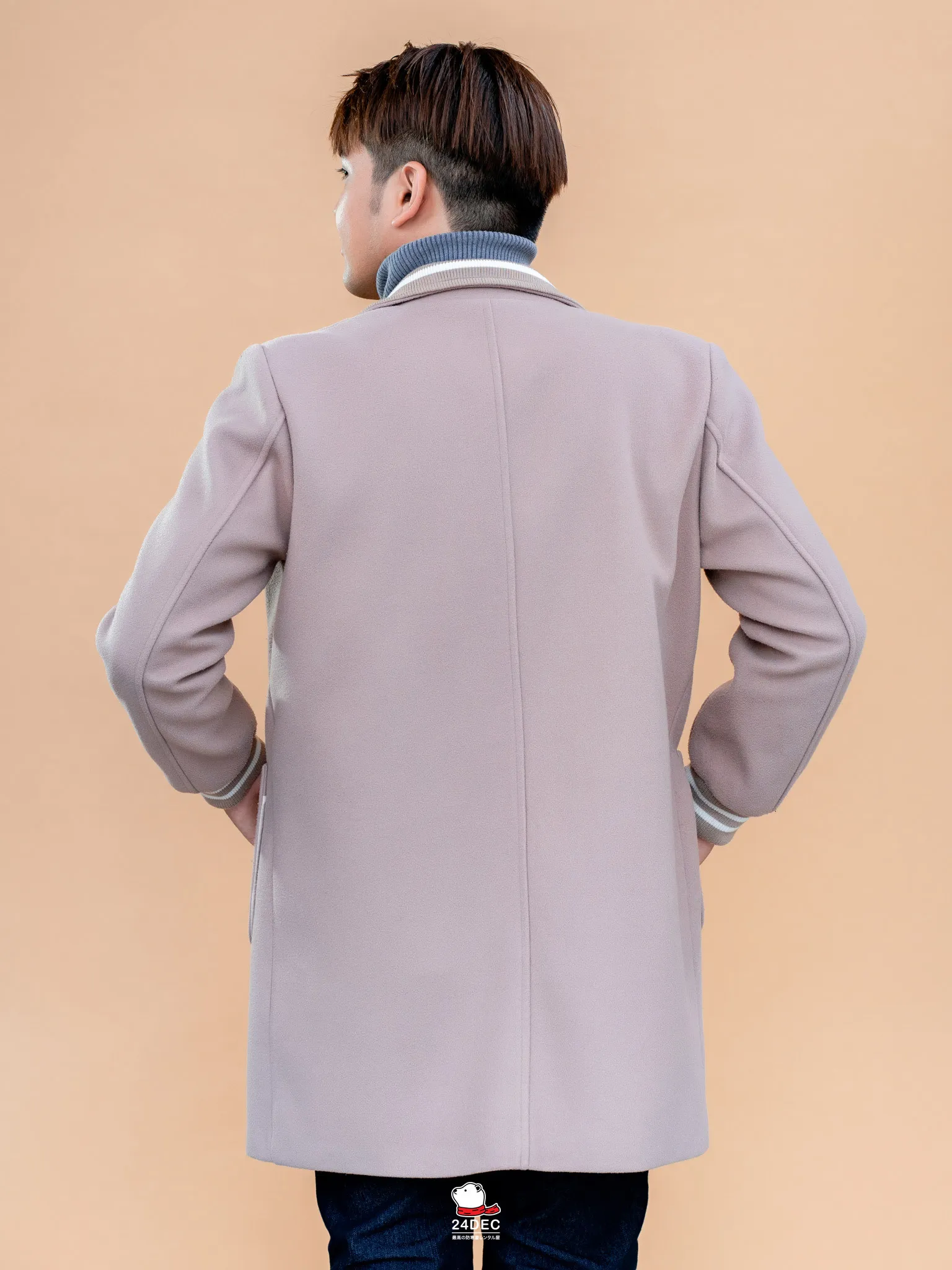 (*หยุดเช่า*) เช่าเสื้อโค้ท ชาย รุ่น KENSHI สี น้ำตาล