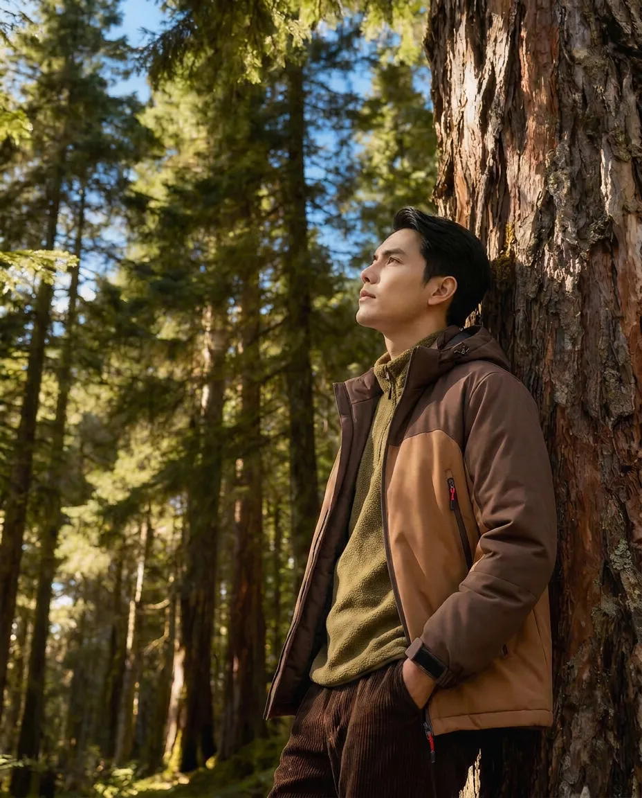 เช่าเสื้อกันหนาว ชาย รุ่น DUNE สี น้ำตาล