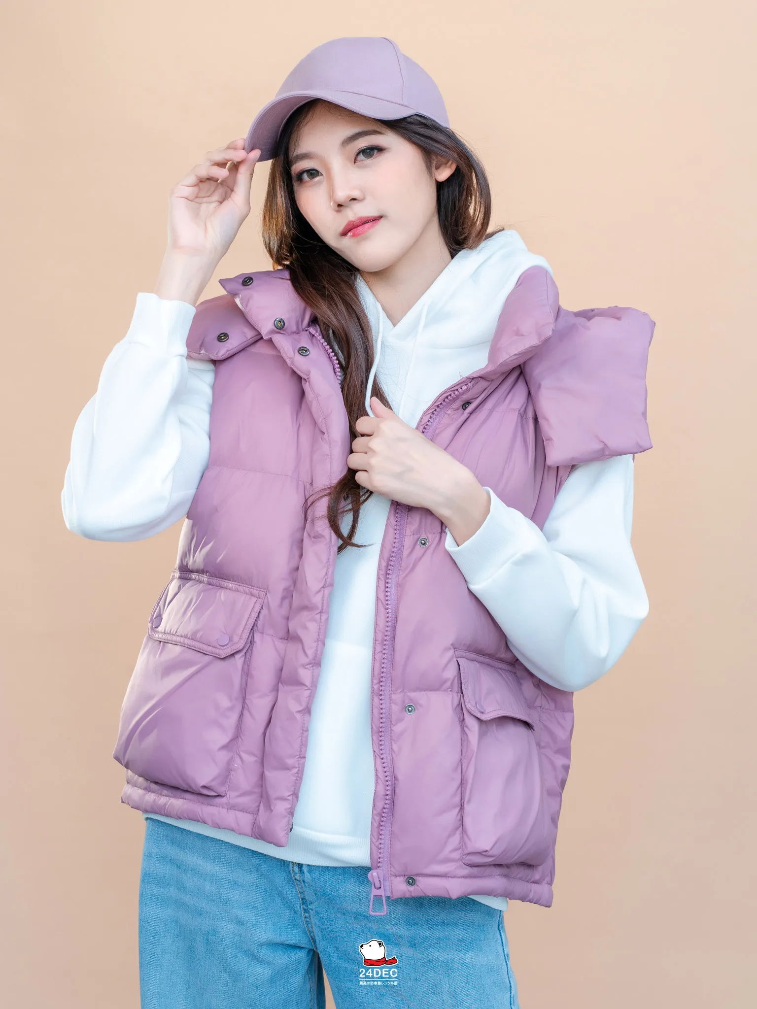 เช่าเสื้อกันหนาว หญิง รุ่น BONITA สี ม่วง