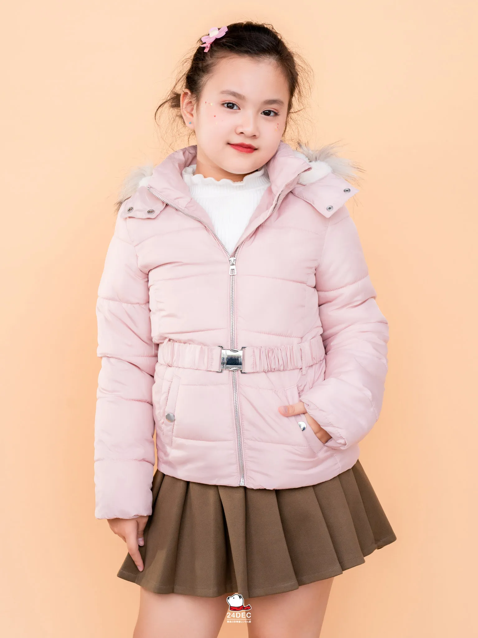 (*หยุดเช่า*) เช่าเสื้อกันหนาว เด็ก รุ่น RABBIT สี ชมพู