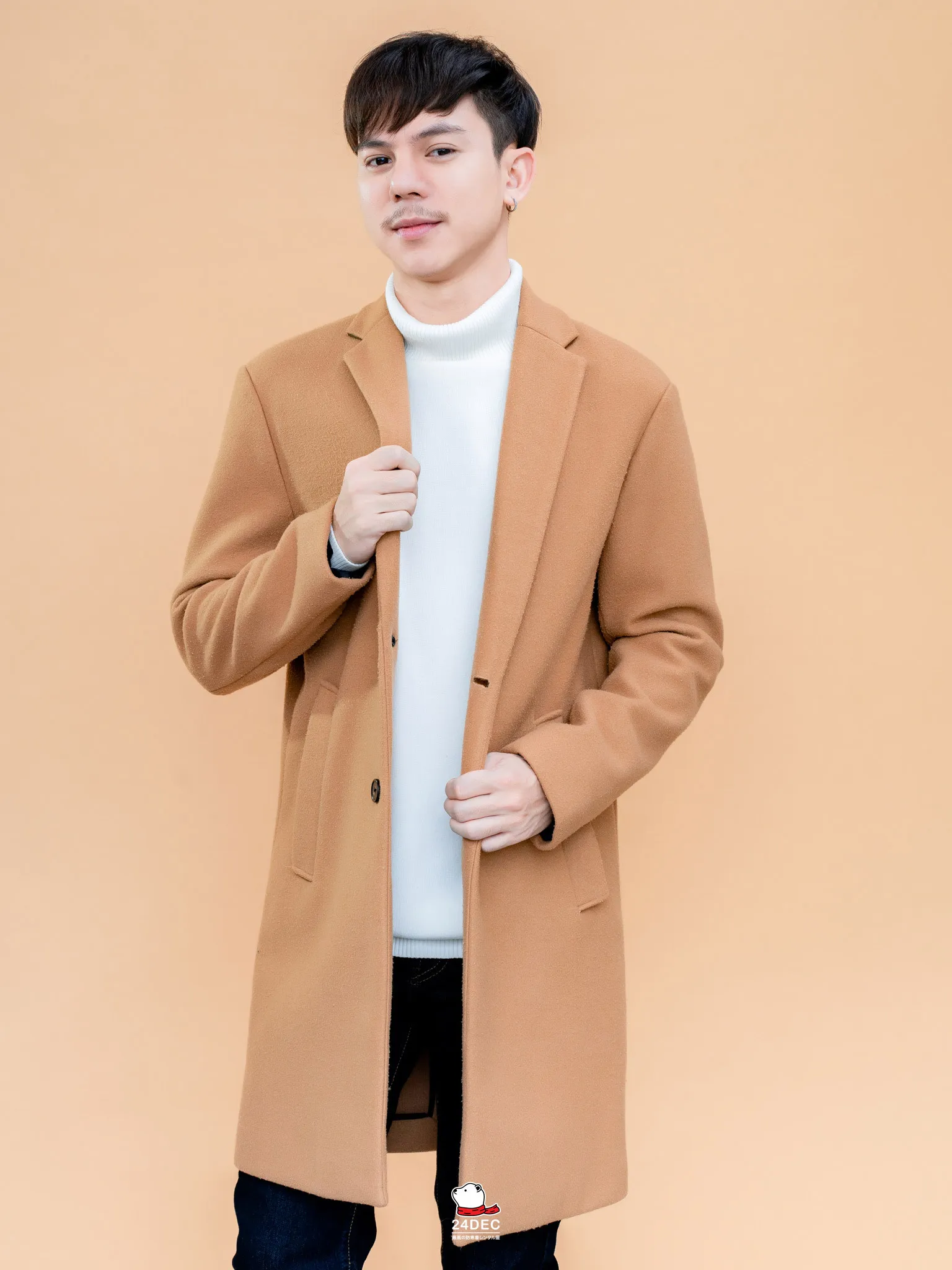 เช่าเสื้อโค้ท ชาย รุ่น COZY สี น้ำตาล