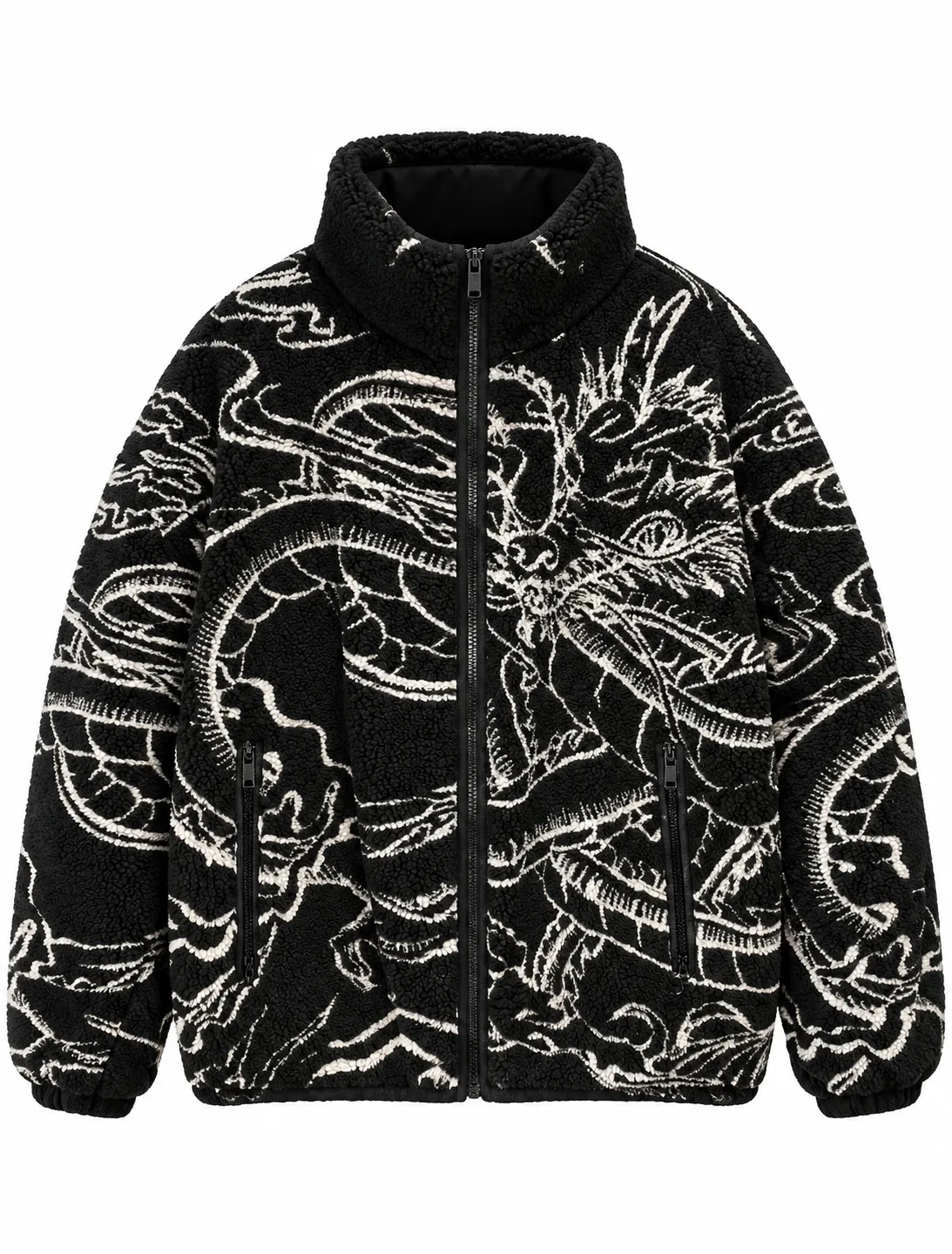 เช่าเสื้อแจ็คเก็ต ชาย รุ่น DRAGON สี ดำ