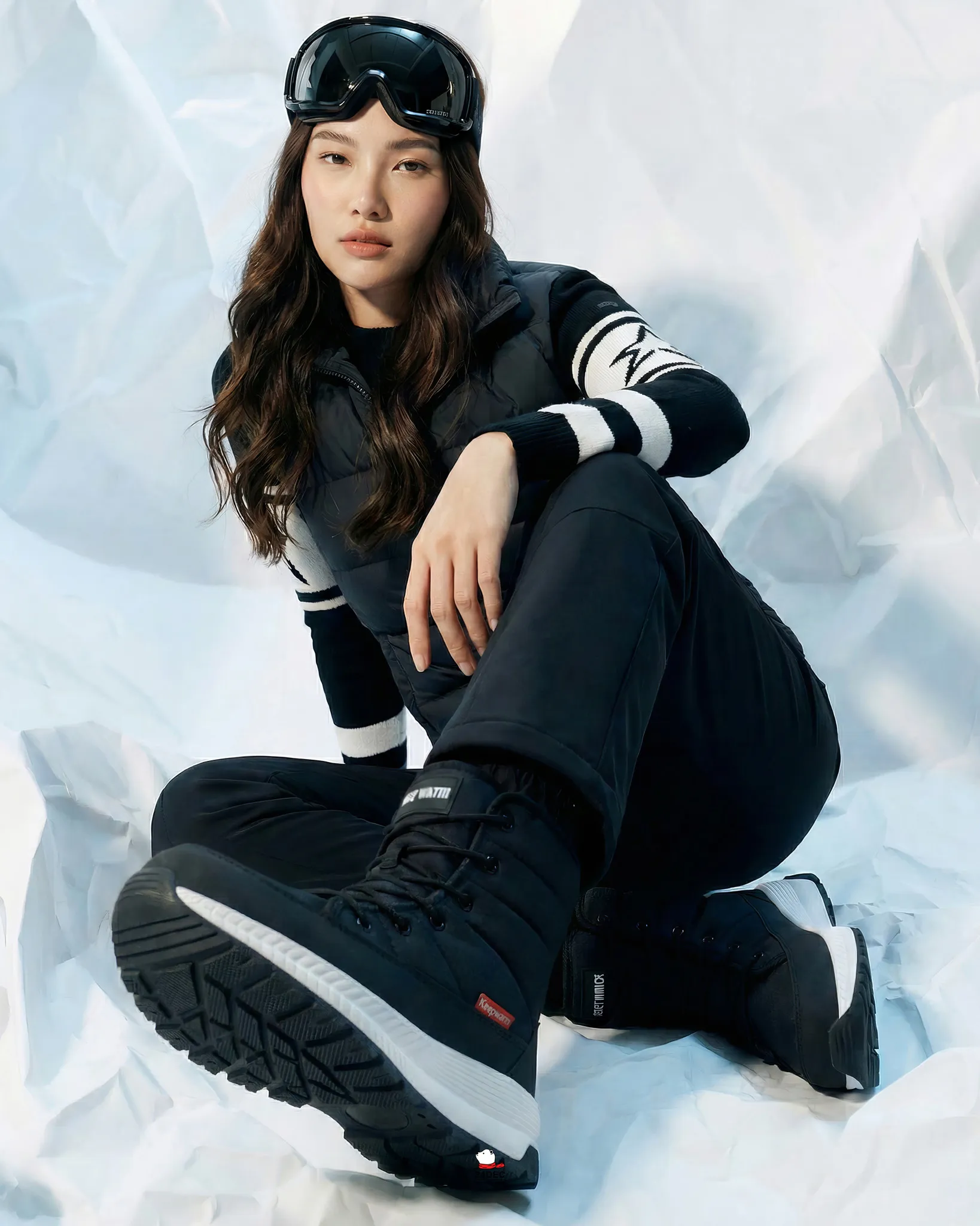 เช่ารองเท้าบูท หญิง รุ่น SNOWTOWN สี ดำ