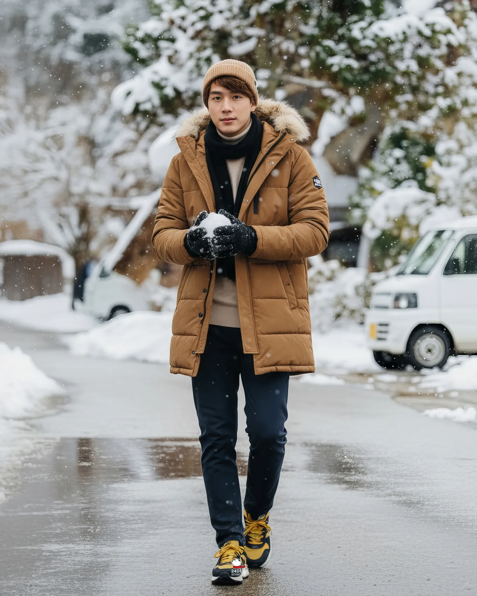 เช่าเสื้อกันหนาว ชาย รุ่น ISELTWALD สี น้ำตาล