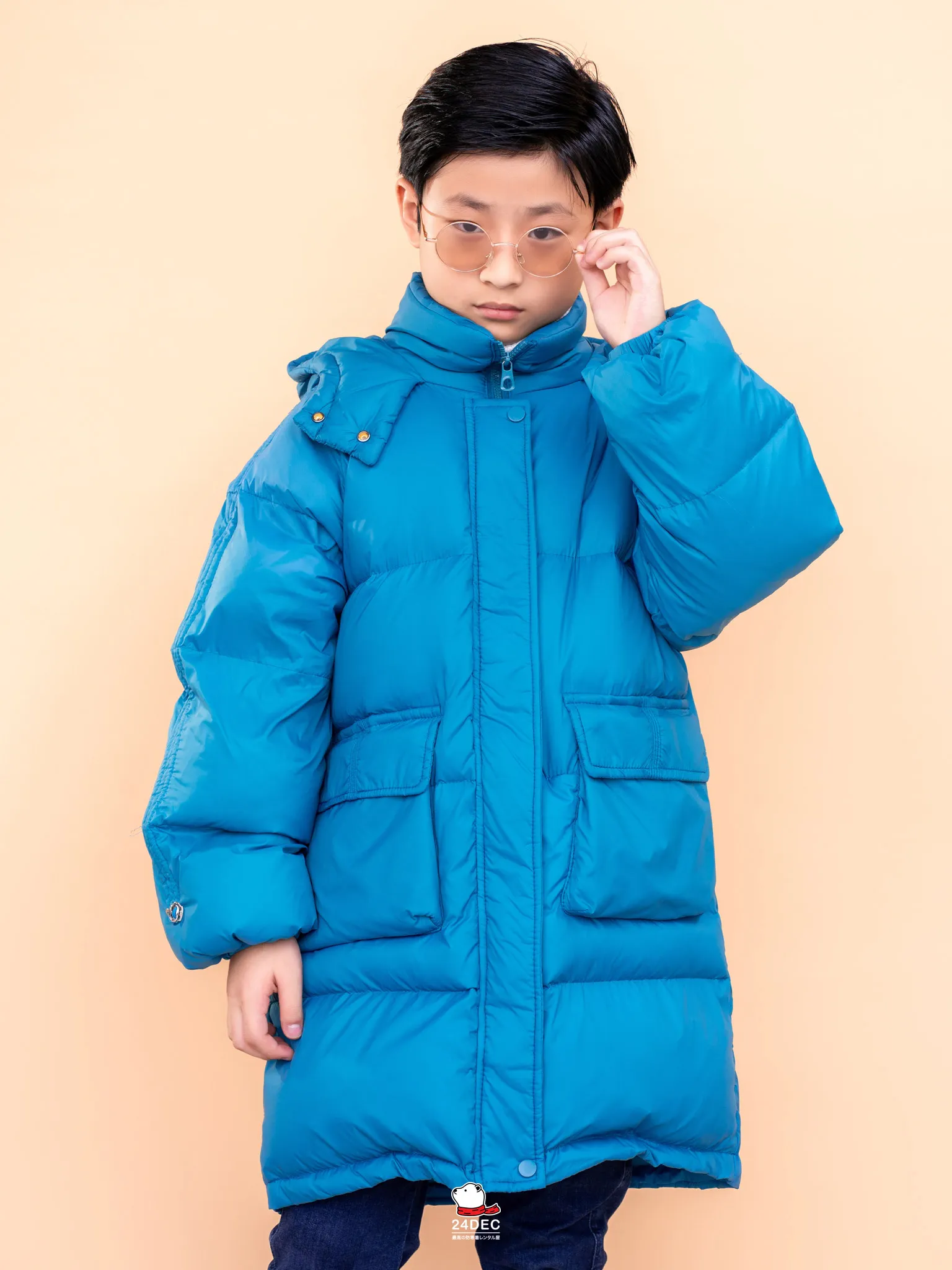 เช่าเสื้อกันหนาว เด็ก รุ่น HARAJUKU สี ฟ้า