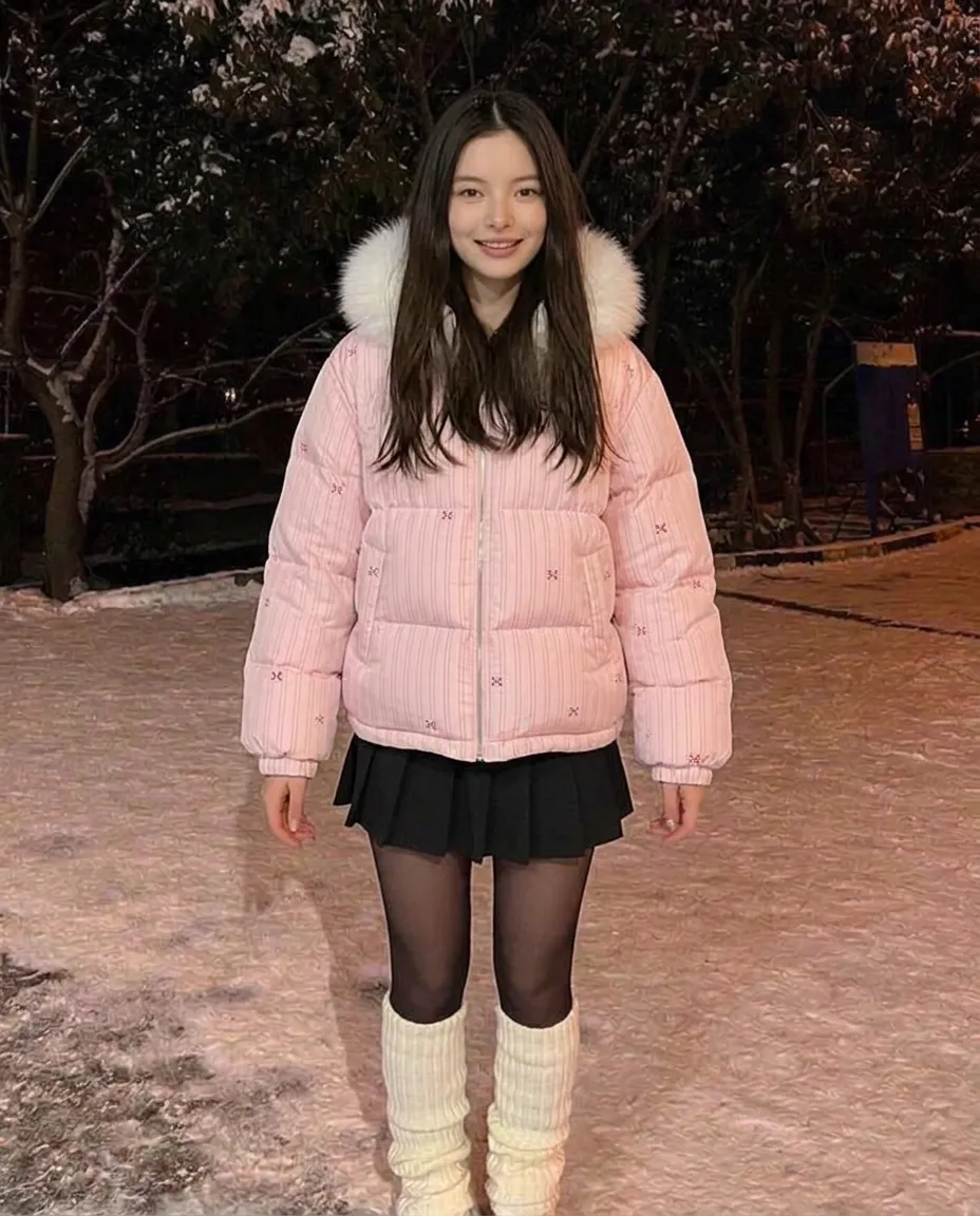 เช่าเสื้อกันหนาว หญิง รุ่น BOWKY สี ชมพู