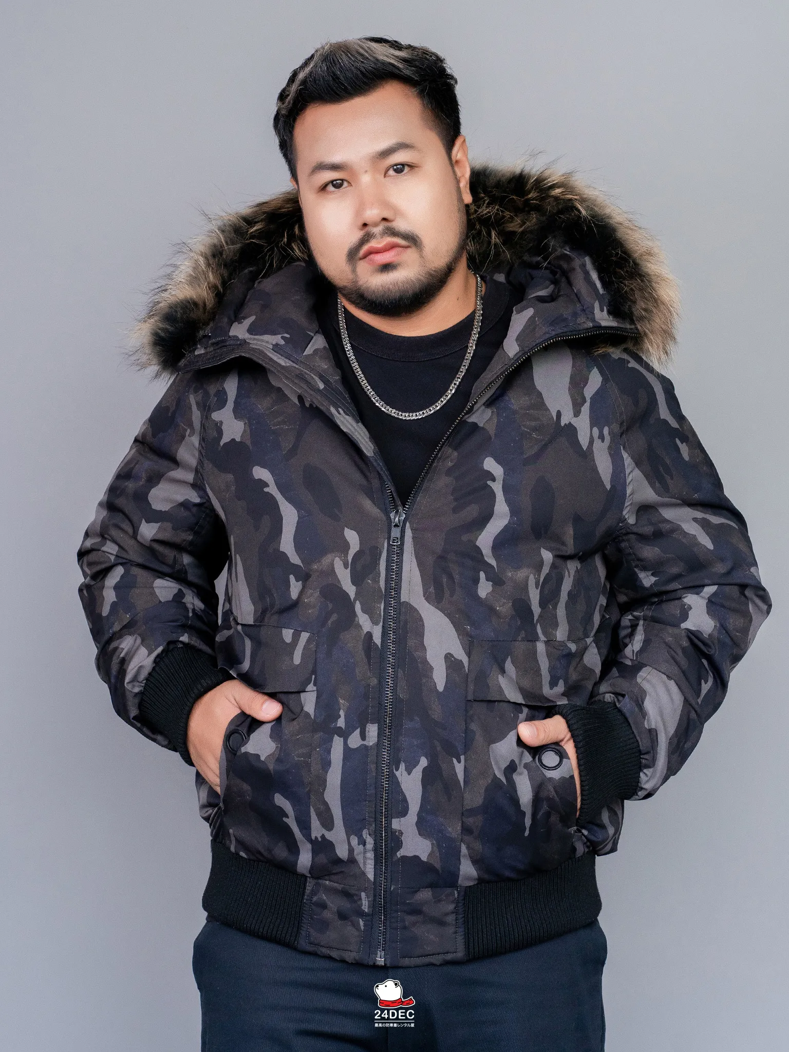เช่าเสื้อกันหนาว ชาย รุ่น TACTICAL สี เขียว