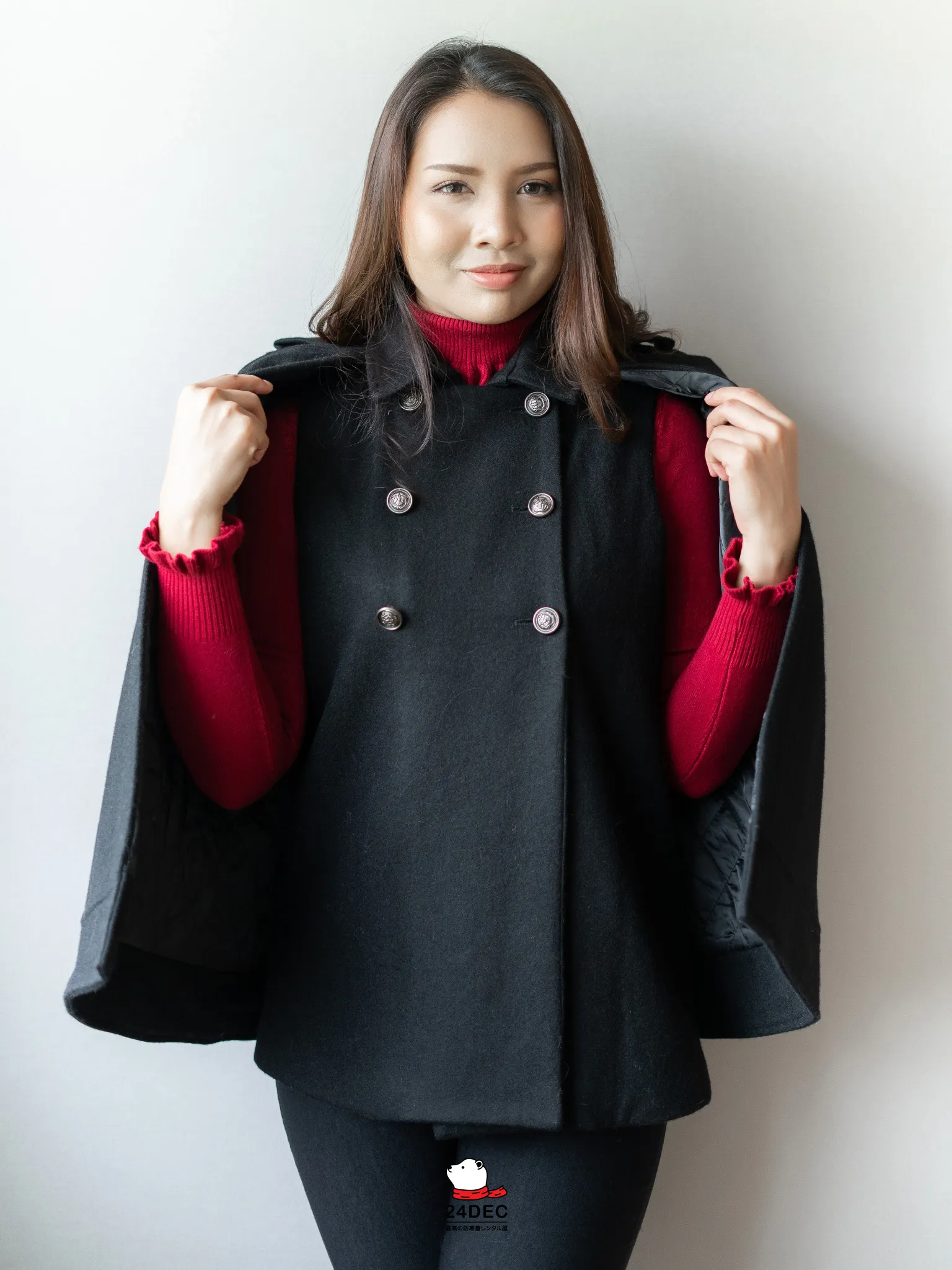 (***หยุดเช่า***)เช่าเสื้อโค้ท หญิง รุ่น DATE สี ดำ