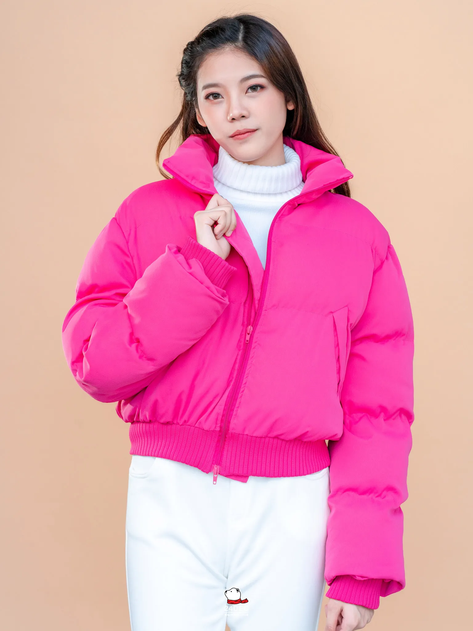 เช่าเสื้อกันหนาว หญิง รุ่น BLINK สี ชมพู