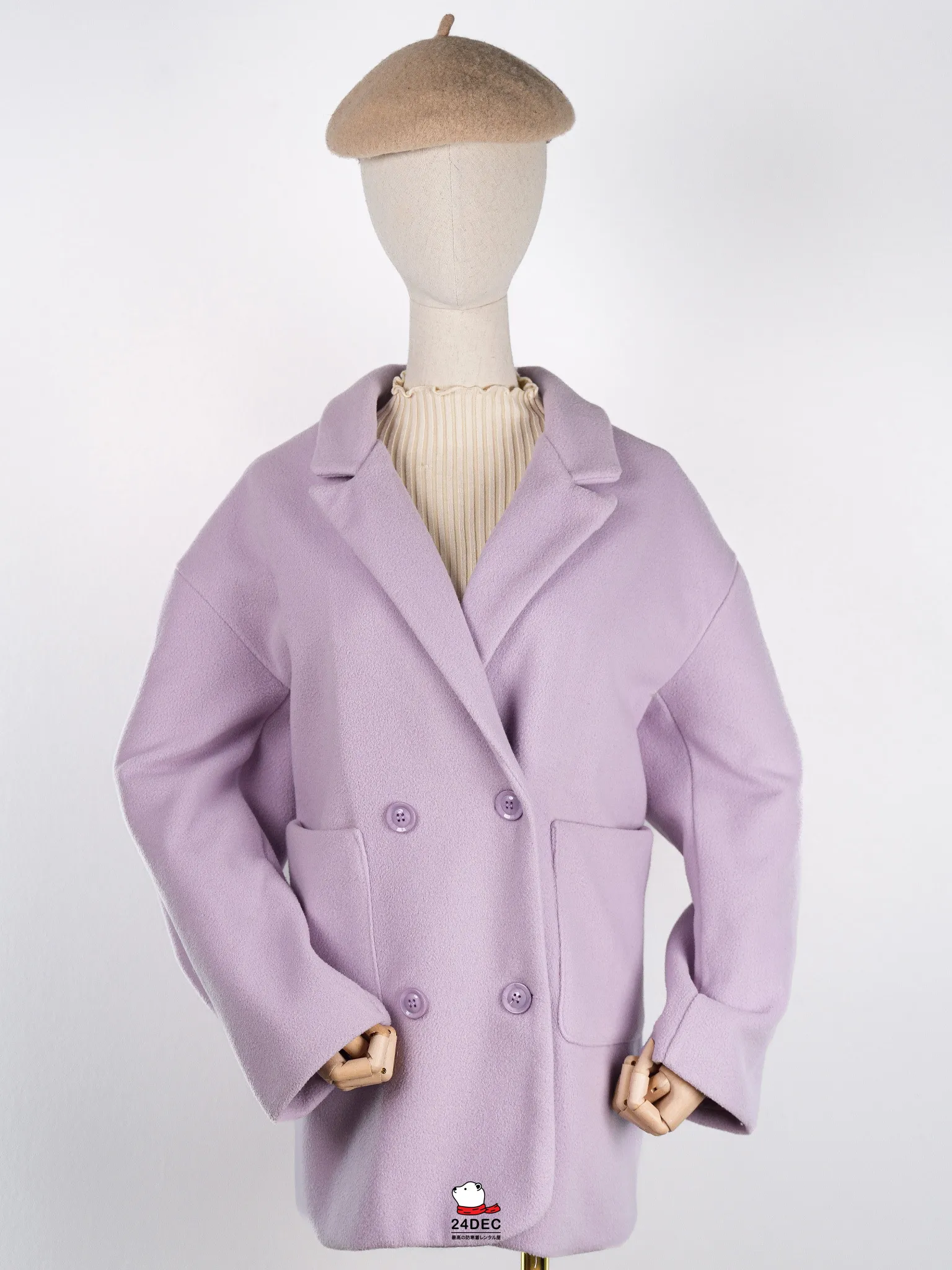 (*หยุดเช่า*) เช่าเสื้อโค้ท หญิง รุ่น LILAC สี ม่วง