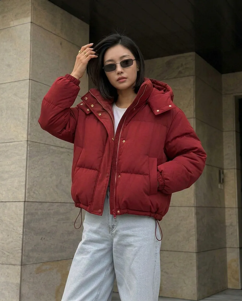 เช่าเสื้อกันหนาว หญิง รุ่น ROJO สี แดง