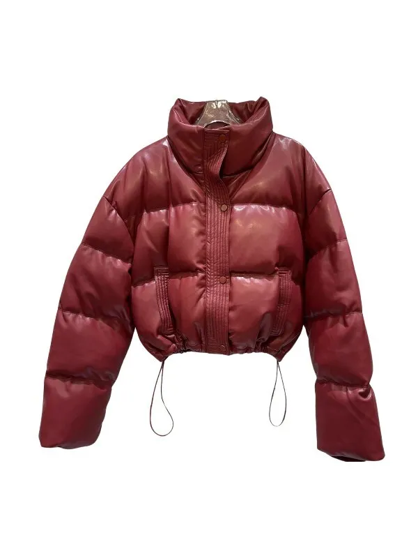 (*หยุดเช่า*) เช่าเสื้อกันหนาว หญิง รุ่น ROWAN สี แดงเรดไวน์