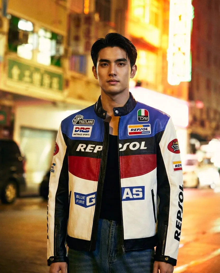 เช่าเสื้อแจ็คเก็ต ชาย รุ่น SPEED สี น้ำเงิน