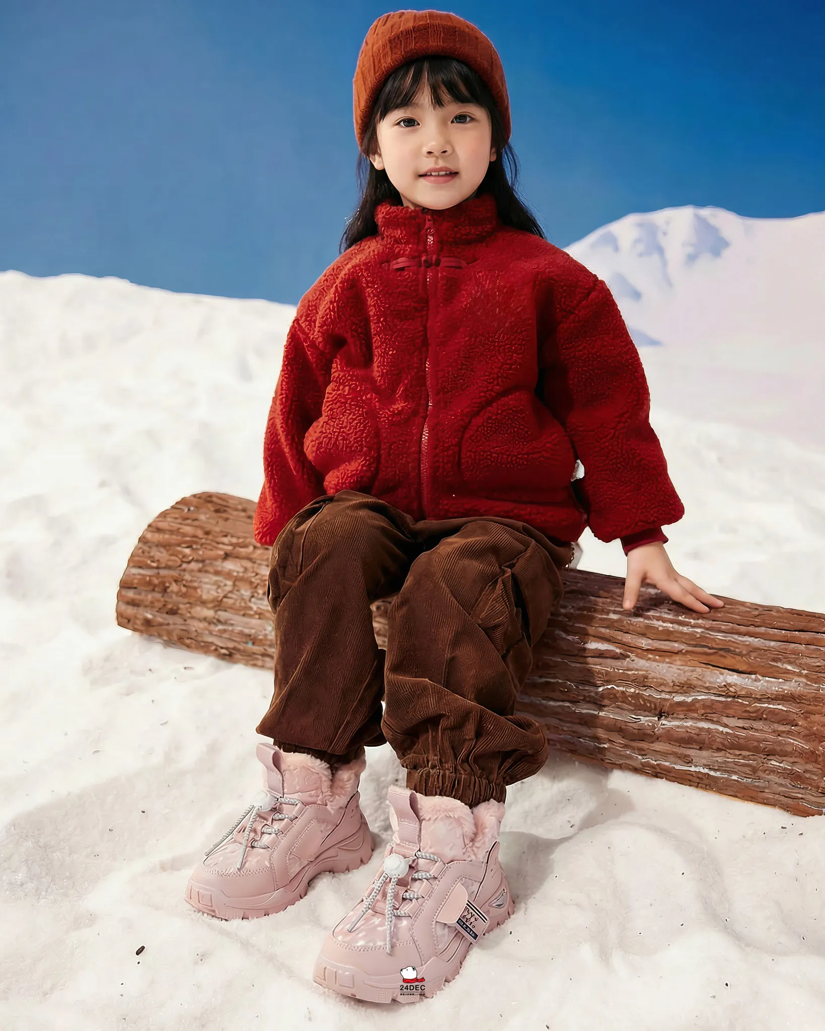(**หยุดเช่า**) เช่ารองเท้าบูท เด็ก รุ่น ANYTHING สี ชมพู