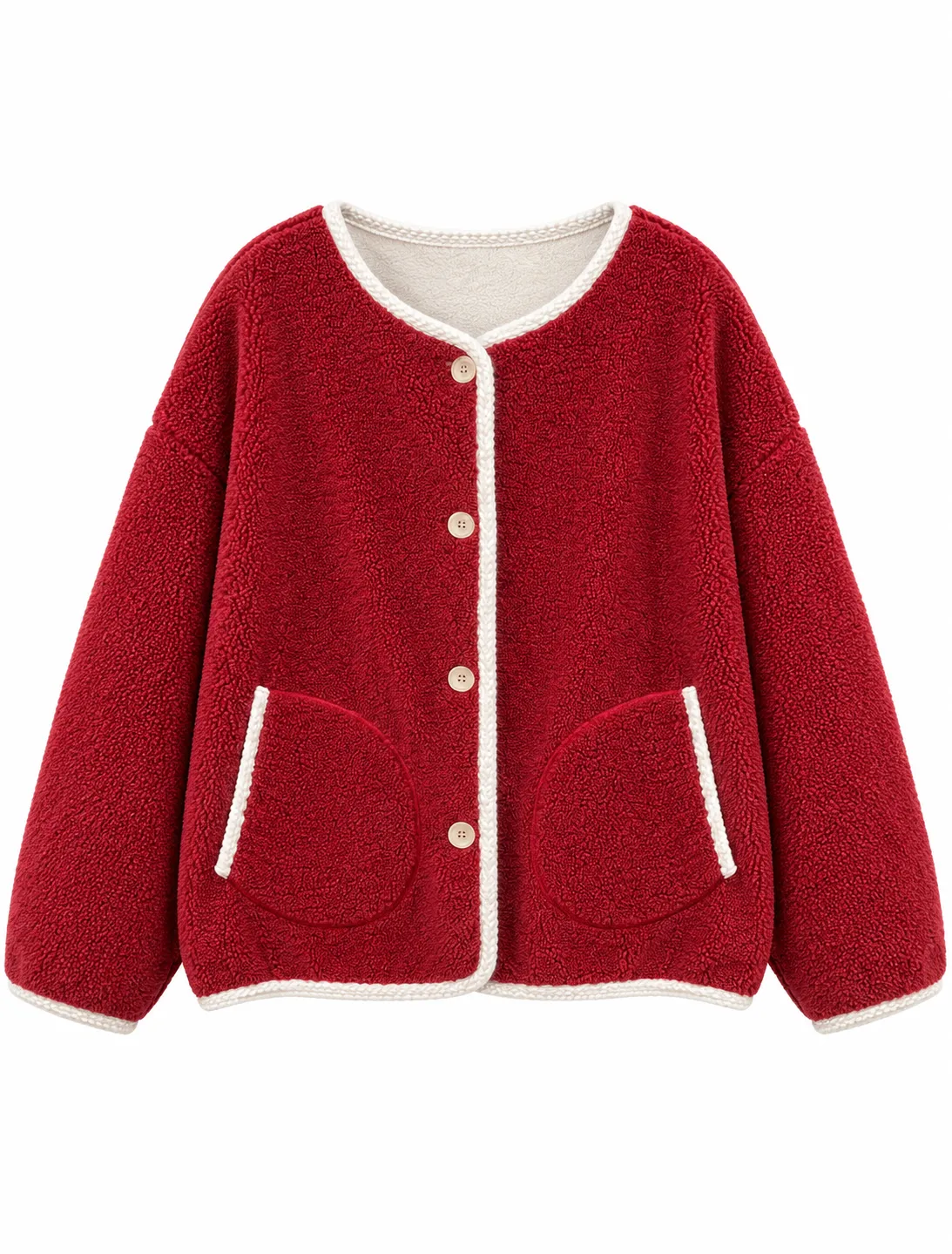 เช่าเสื้อแจ็คเก็ต หญิง รุ่น ALISHAN สี แดงเรดไวน์