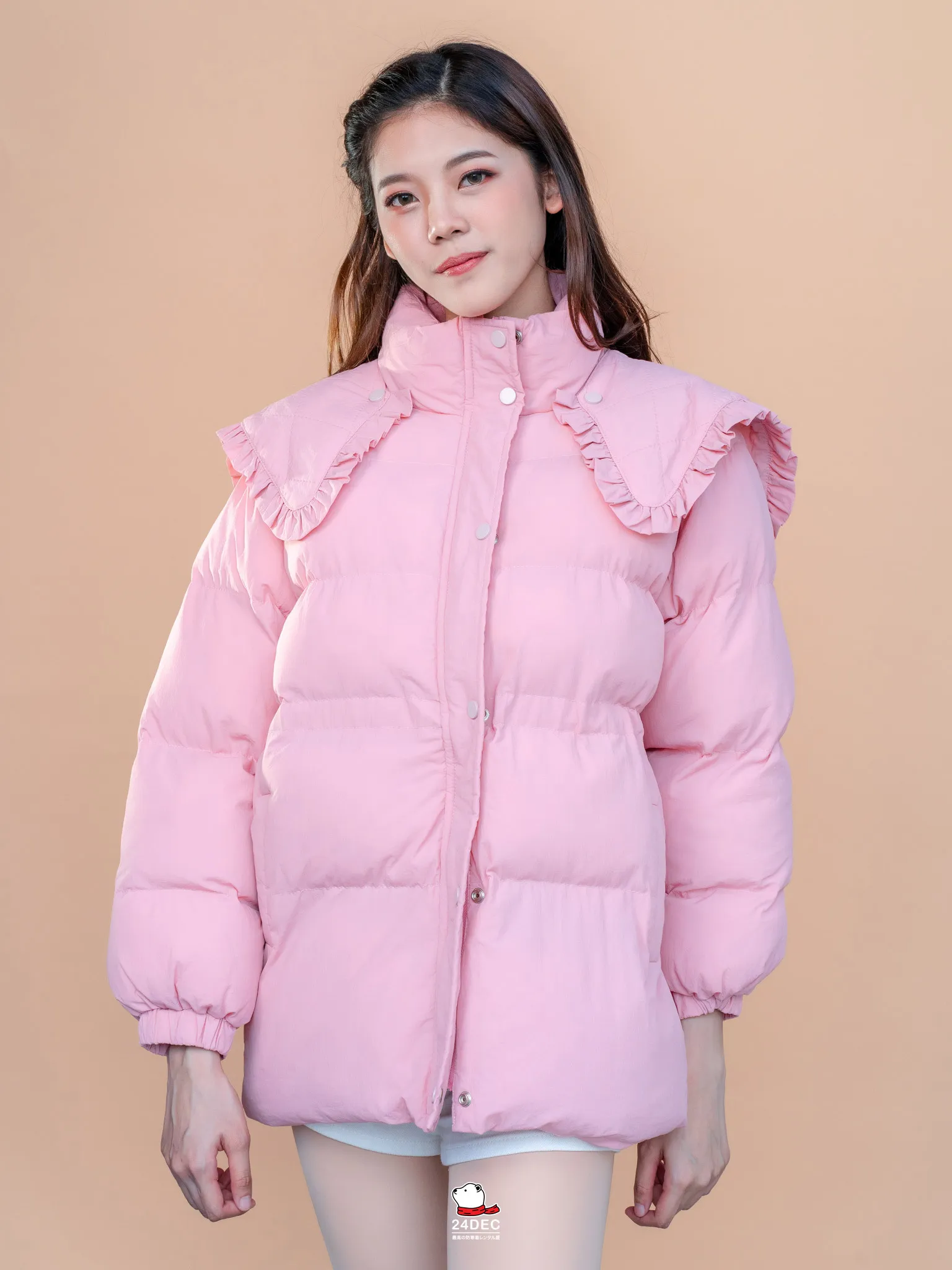 เช่าเสื้อกันหนาว หญิง รุ่น PUELLA สี ชมพู 