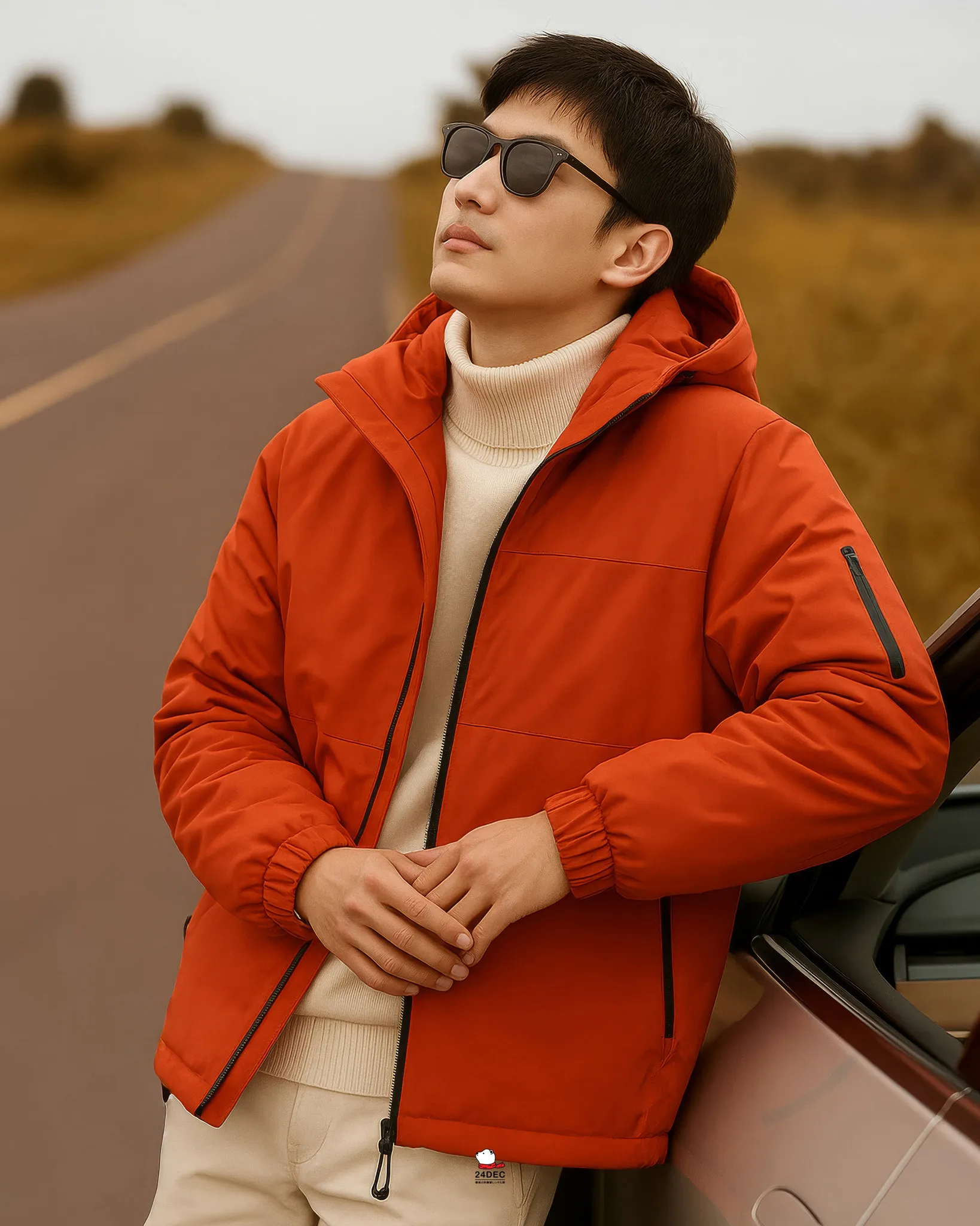 เช่าเสื้อกันหนาว ชาย รุ่น MARS สี ส้ม