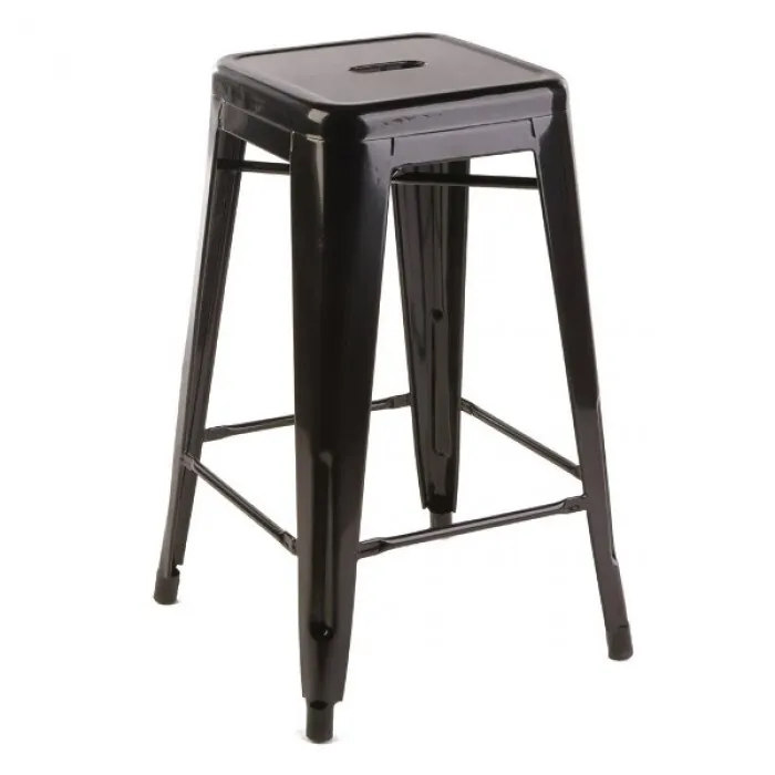 Tolix Bar Stool - Black