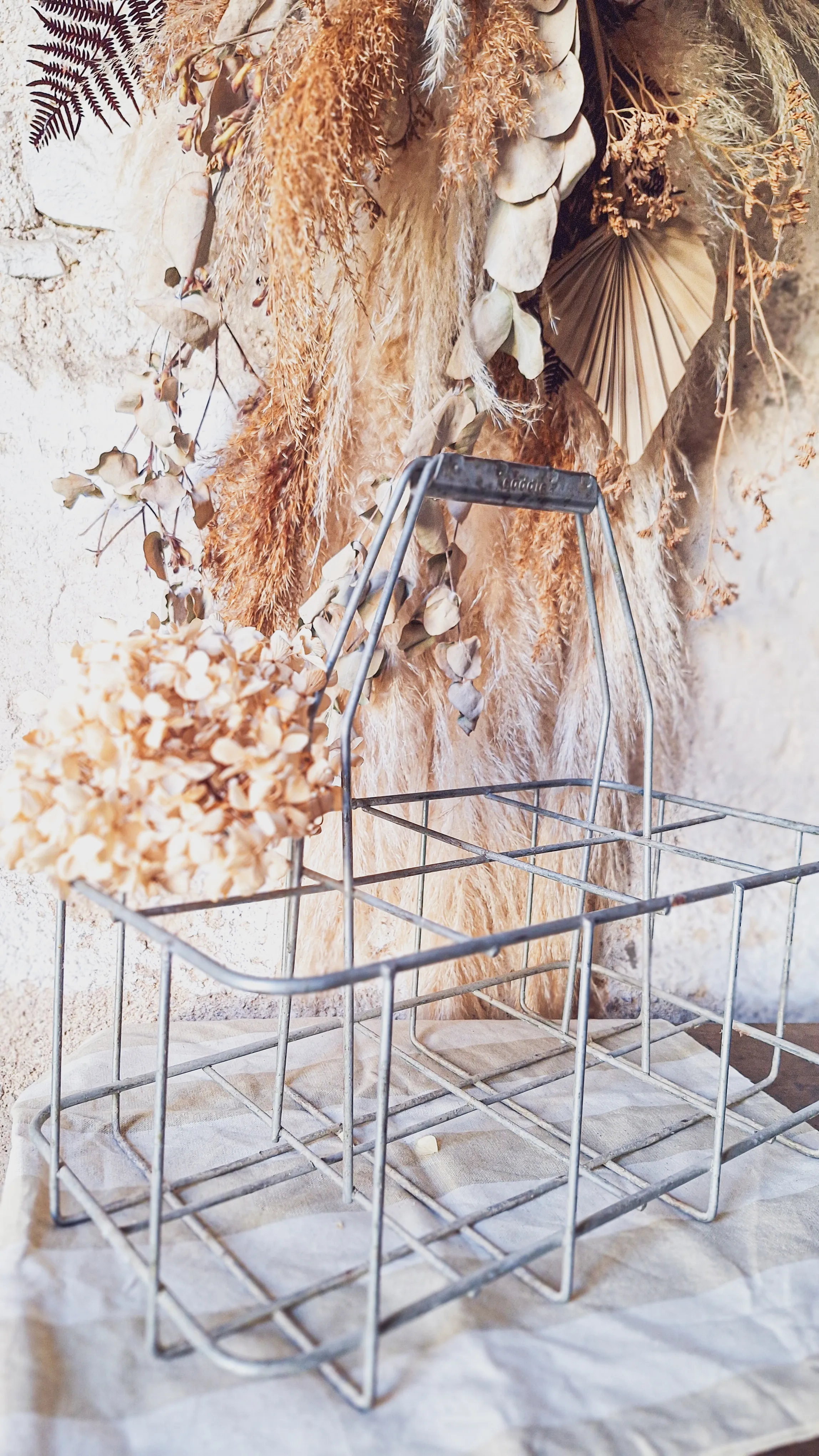 Porte bouteille métallique