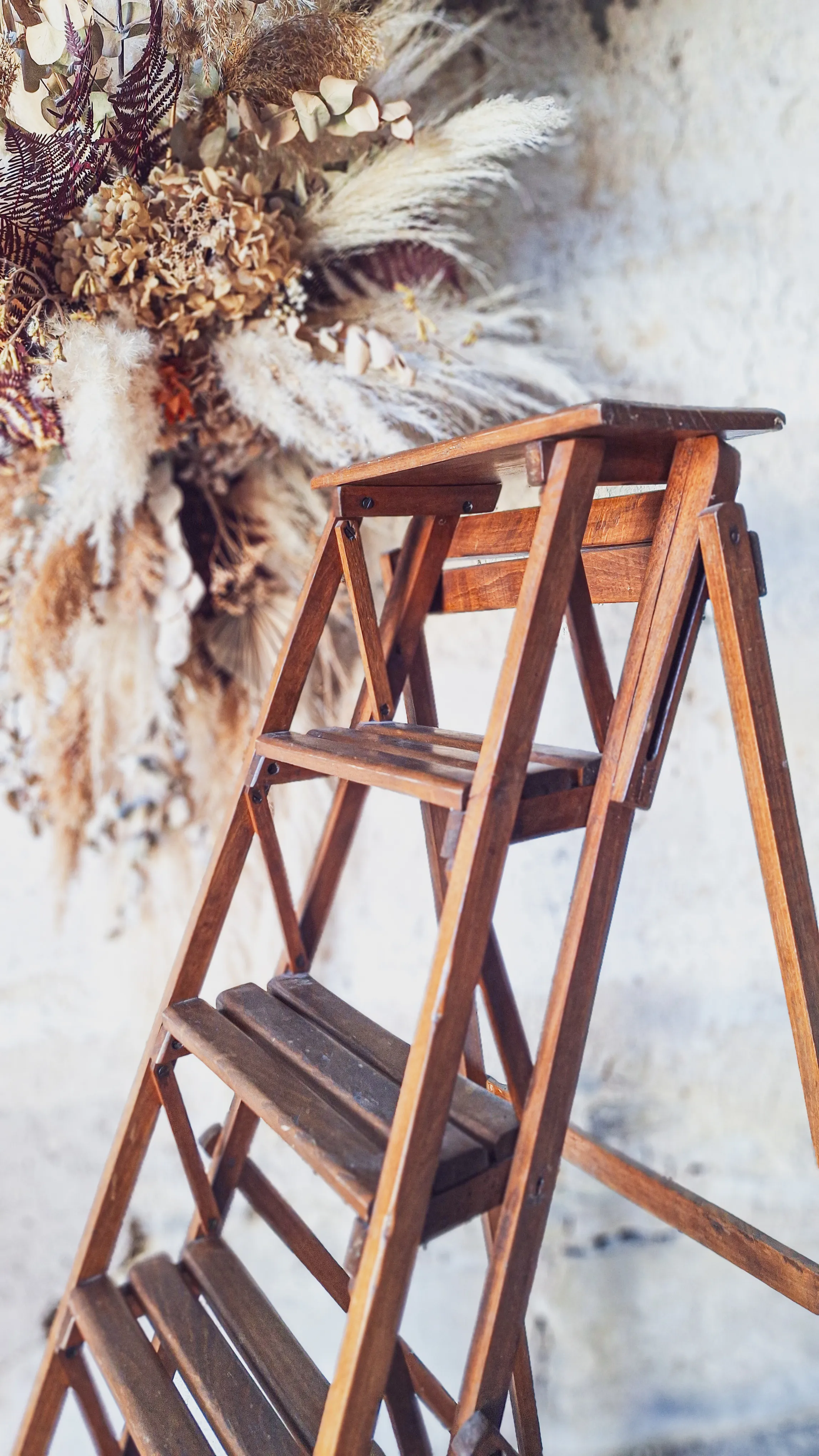 Echelle peintre bois