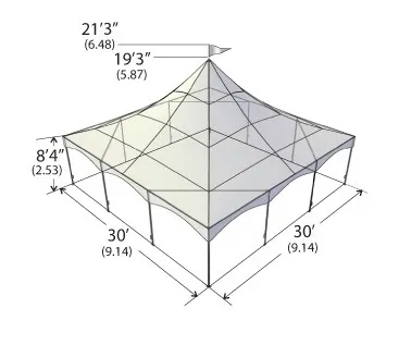 30'x30' Marquee Tent Frame