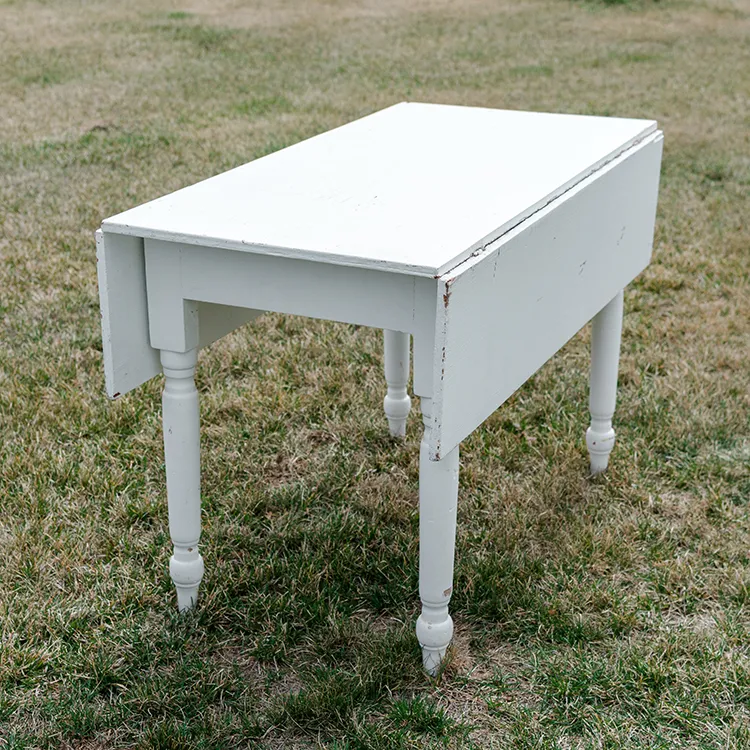 White Wooden Farm Table