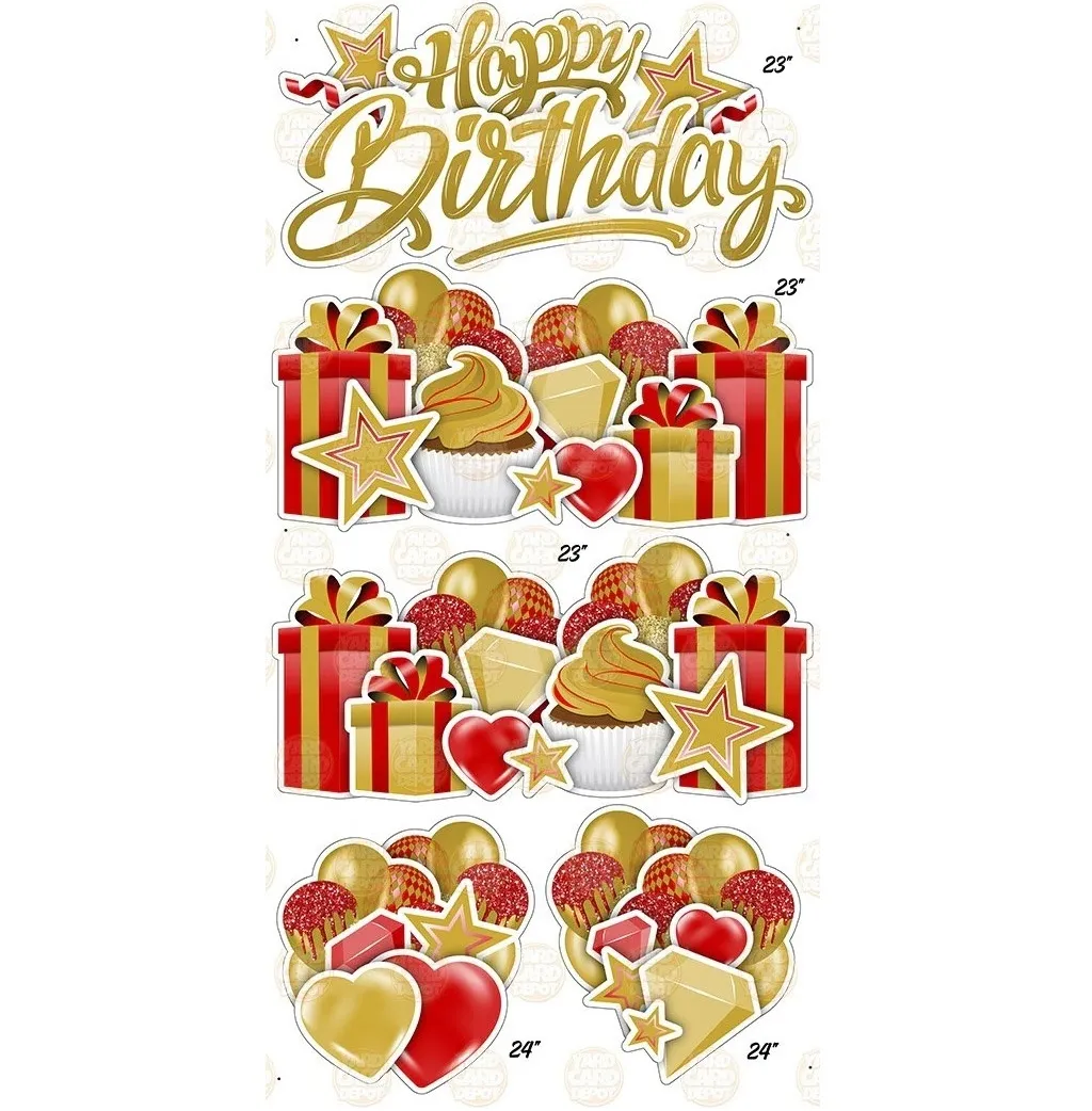 Happy Birthday Lawn Signs & Flair