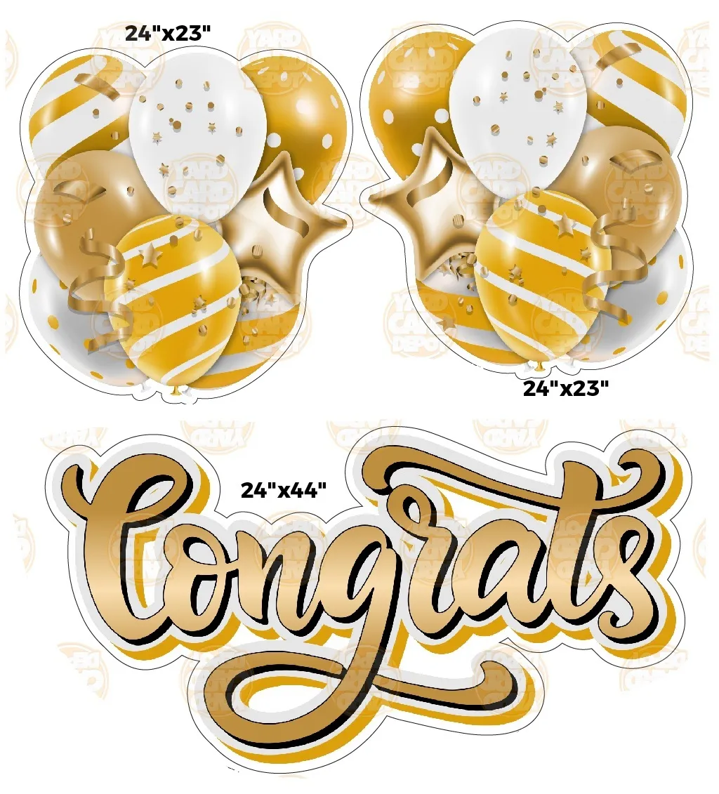 Congrats Lawn Sign & Flair