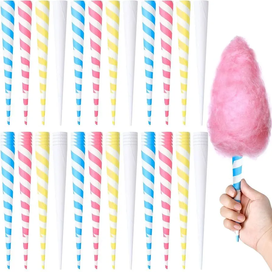 Cotton Candy Serving Cones | Paper