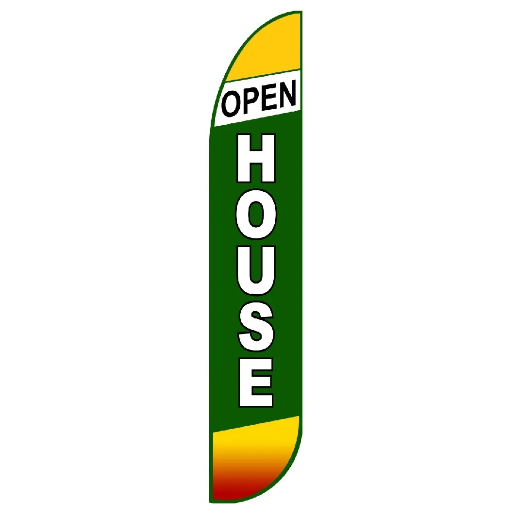 Feather Flag Sign - "Open House"