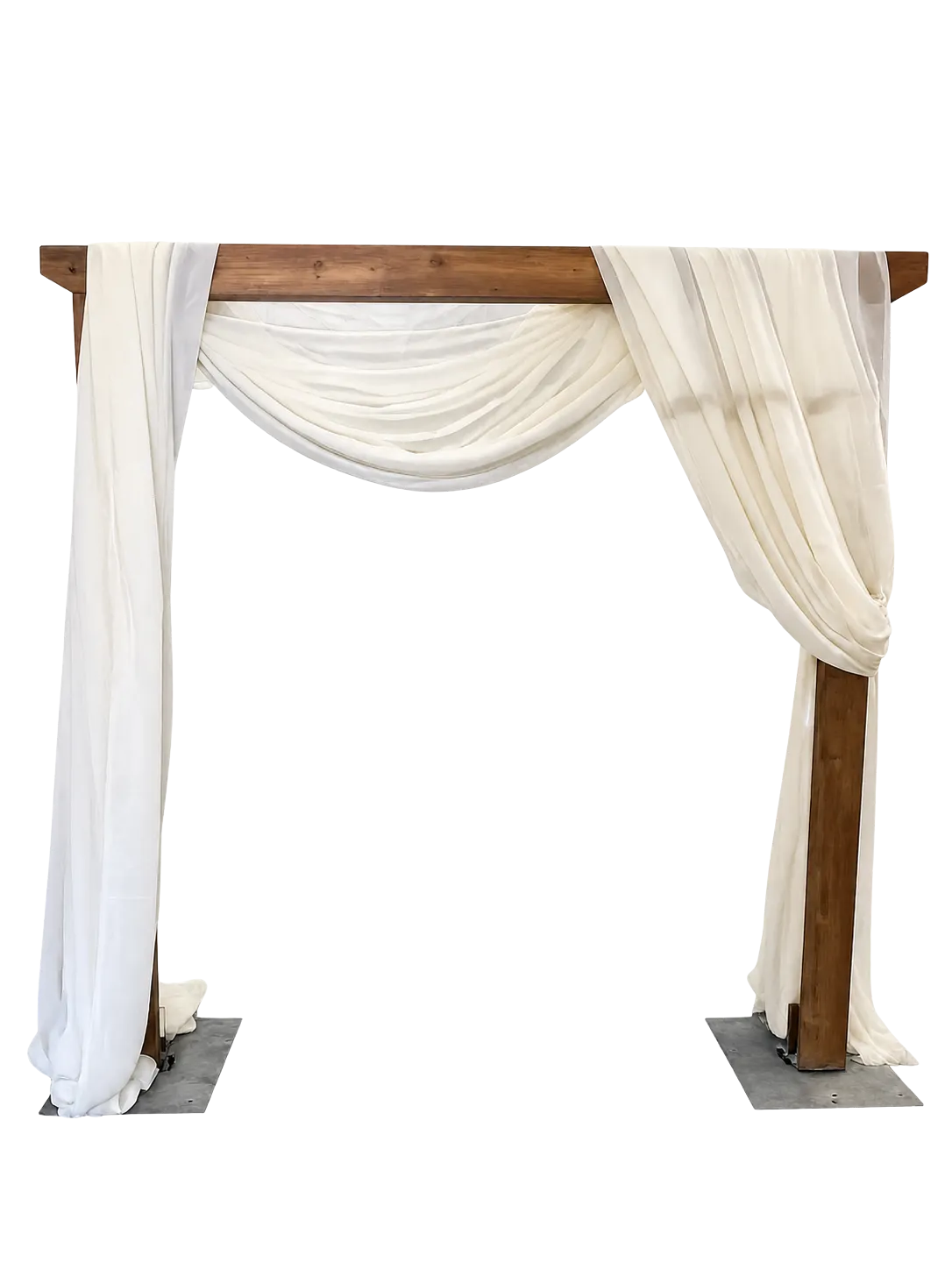 Wooden Arch with Arch Swag